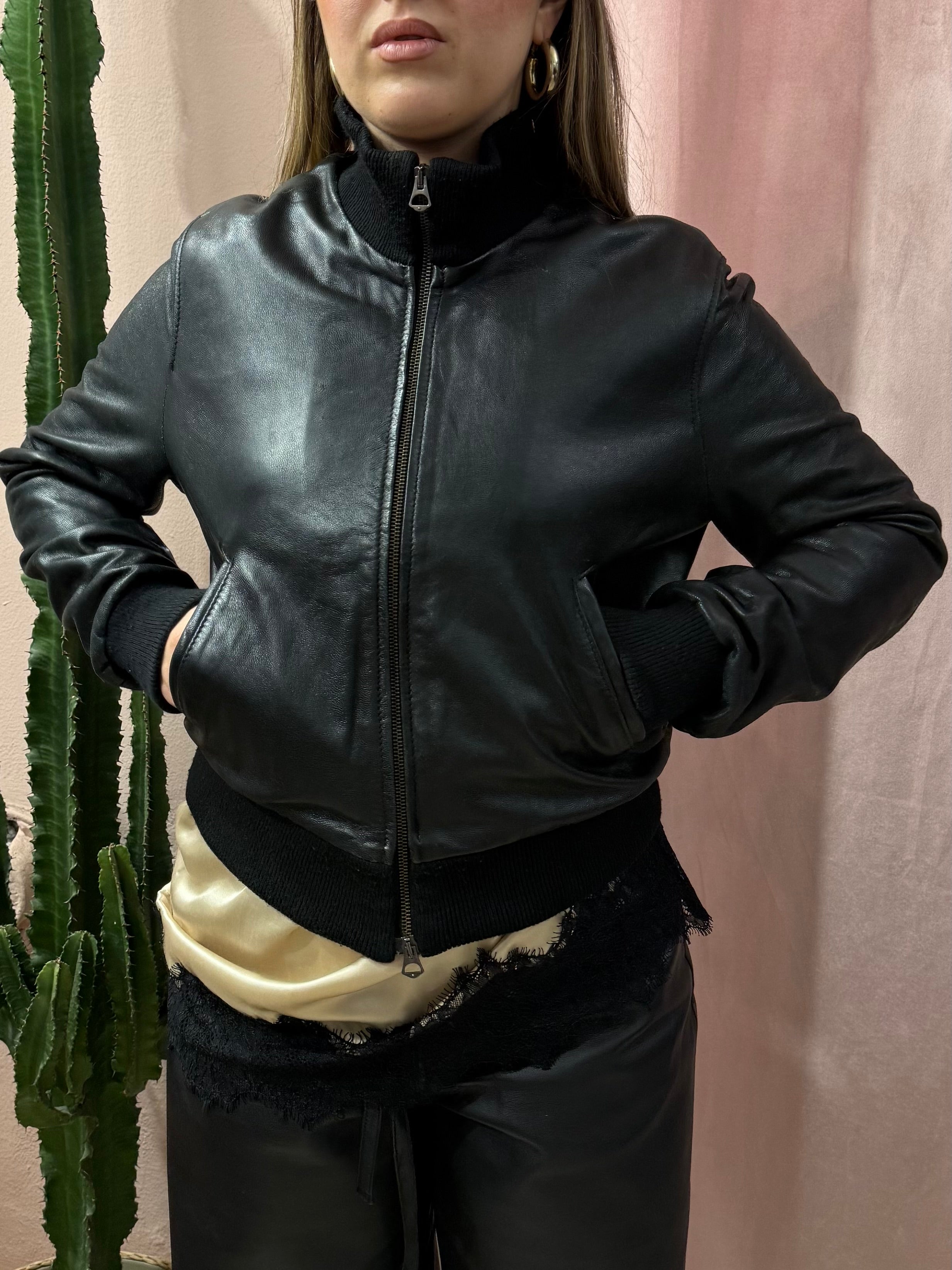 Giacca in vera pelle 00s