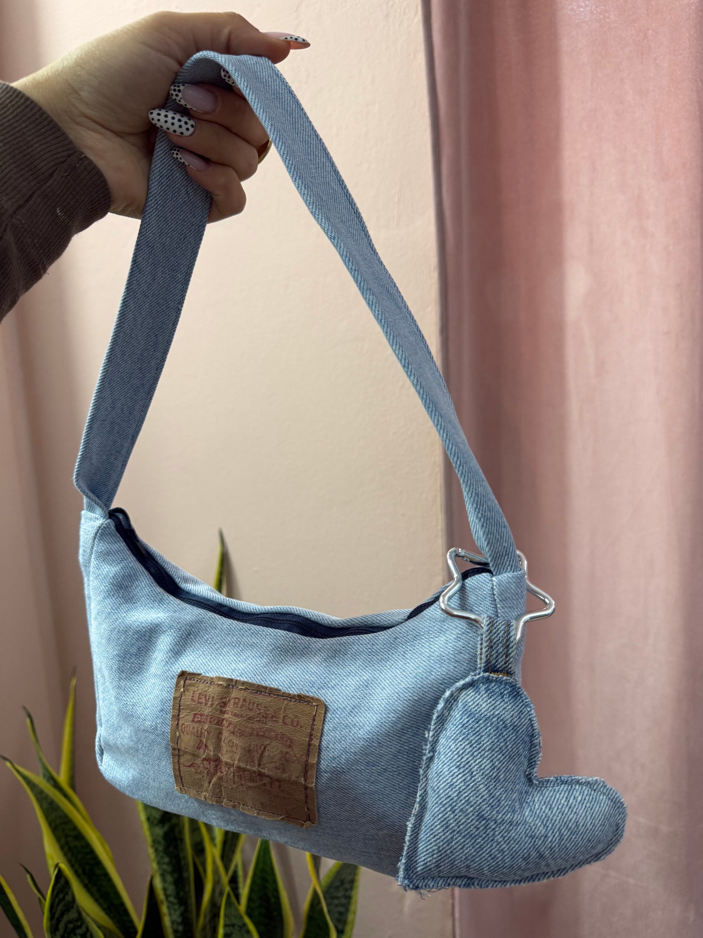 Borsa Levis upcycling charm cuore