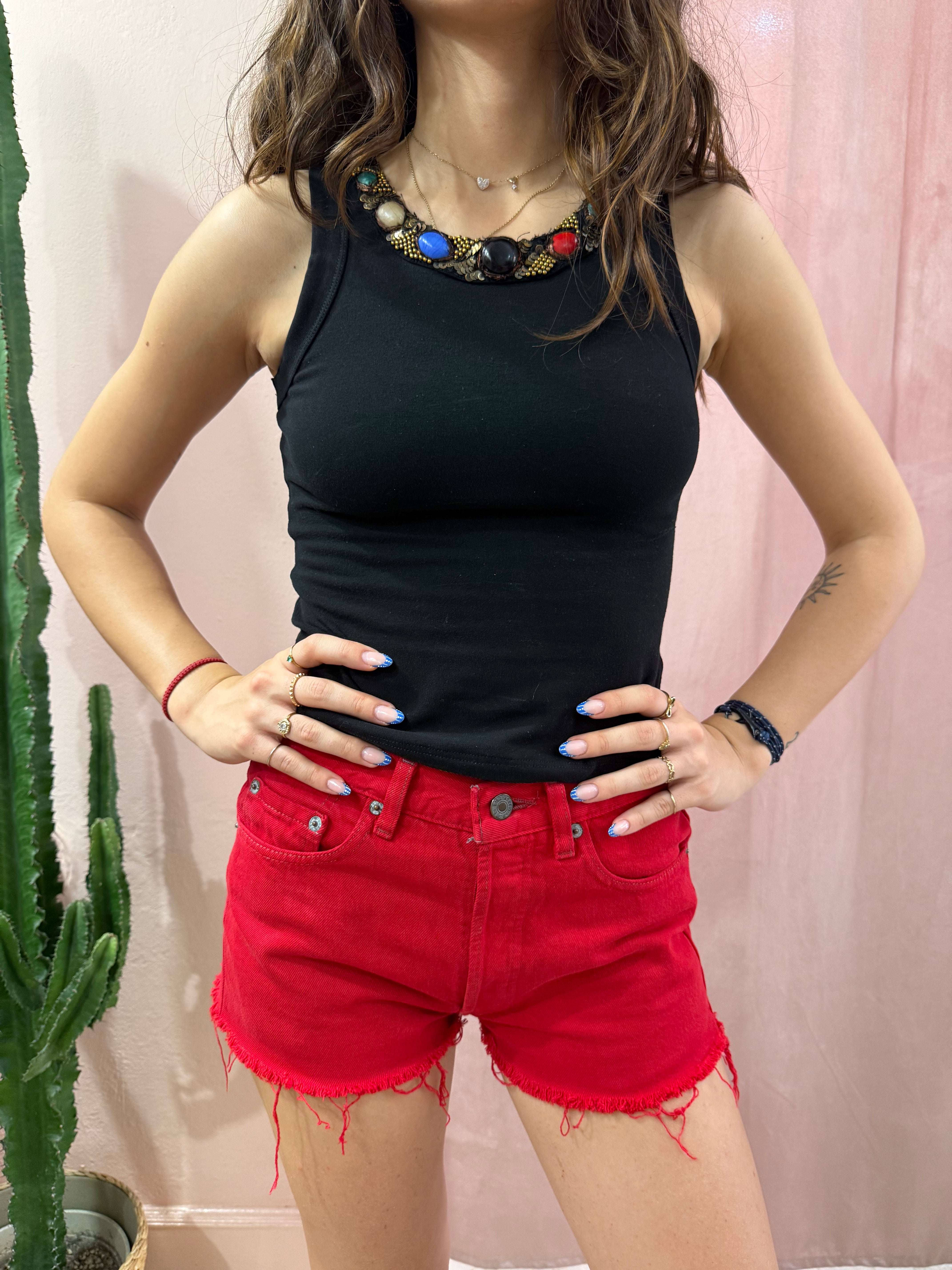 Shorts Levis vintage rosso