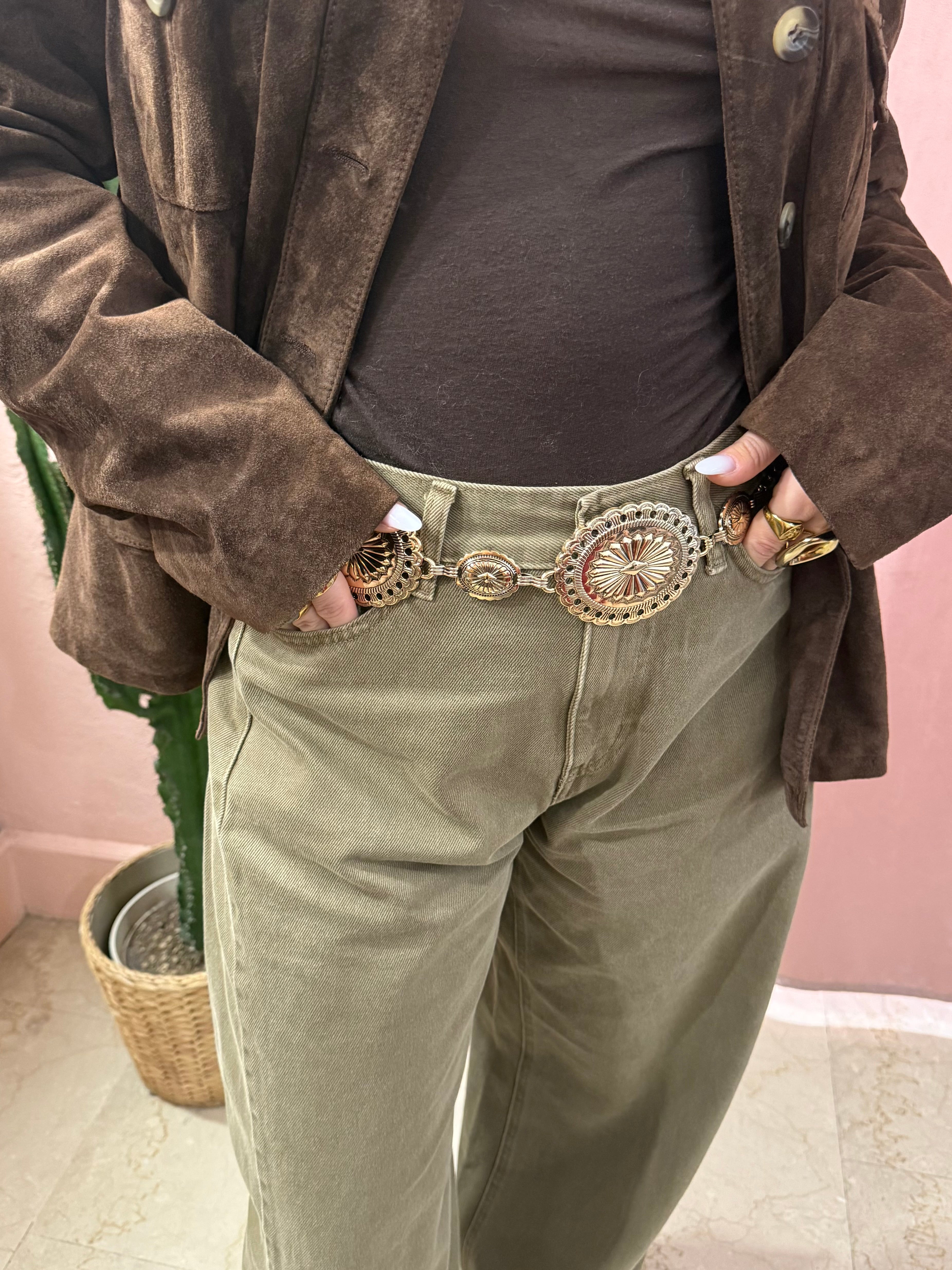 Cintura medaglione y2k