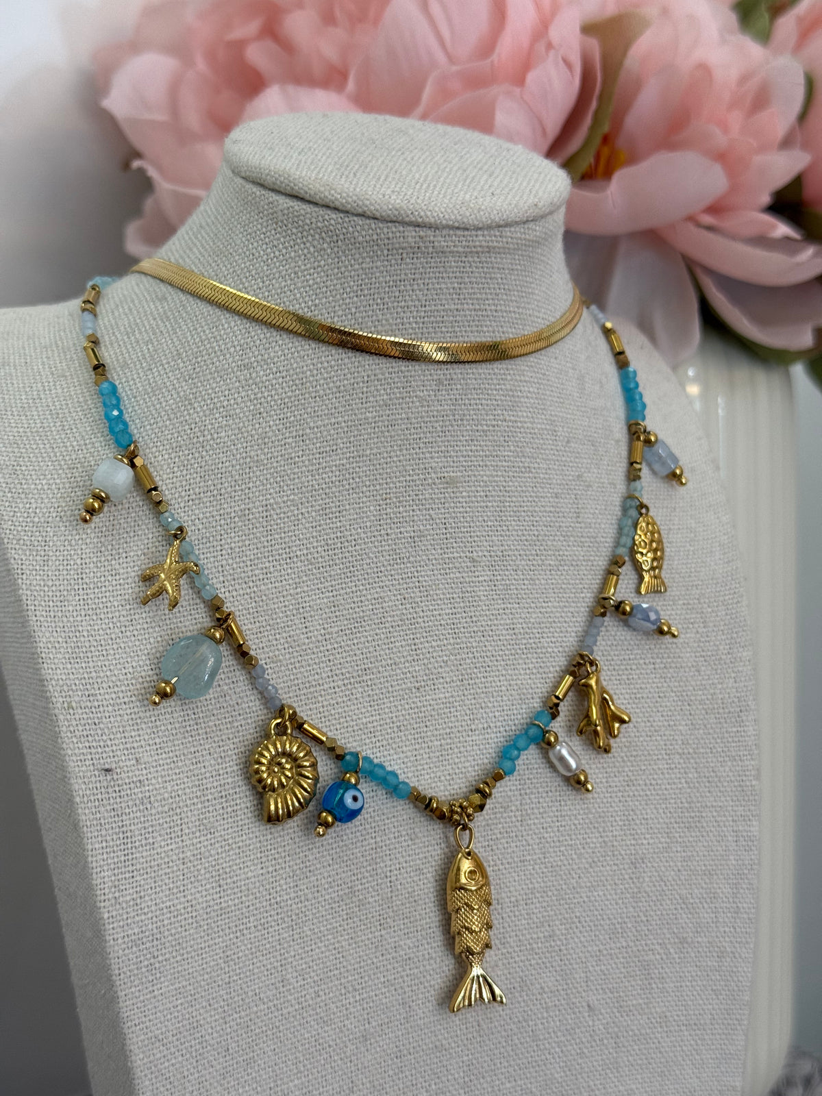 Collana multicharm marea