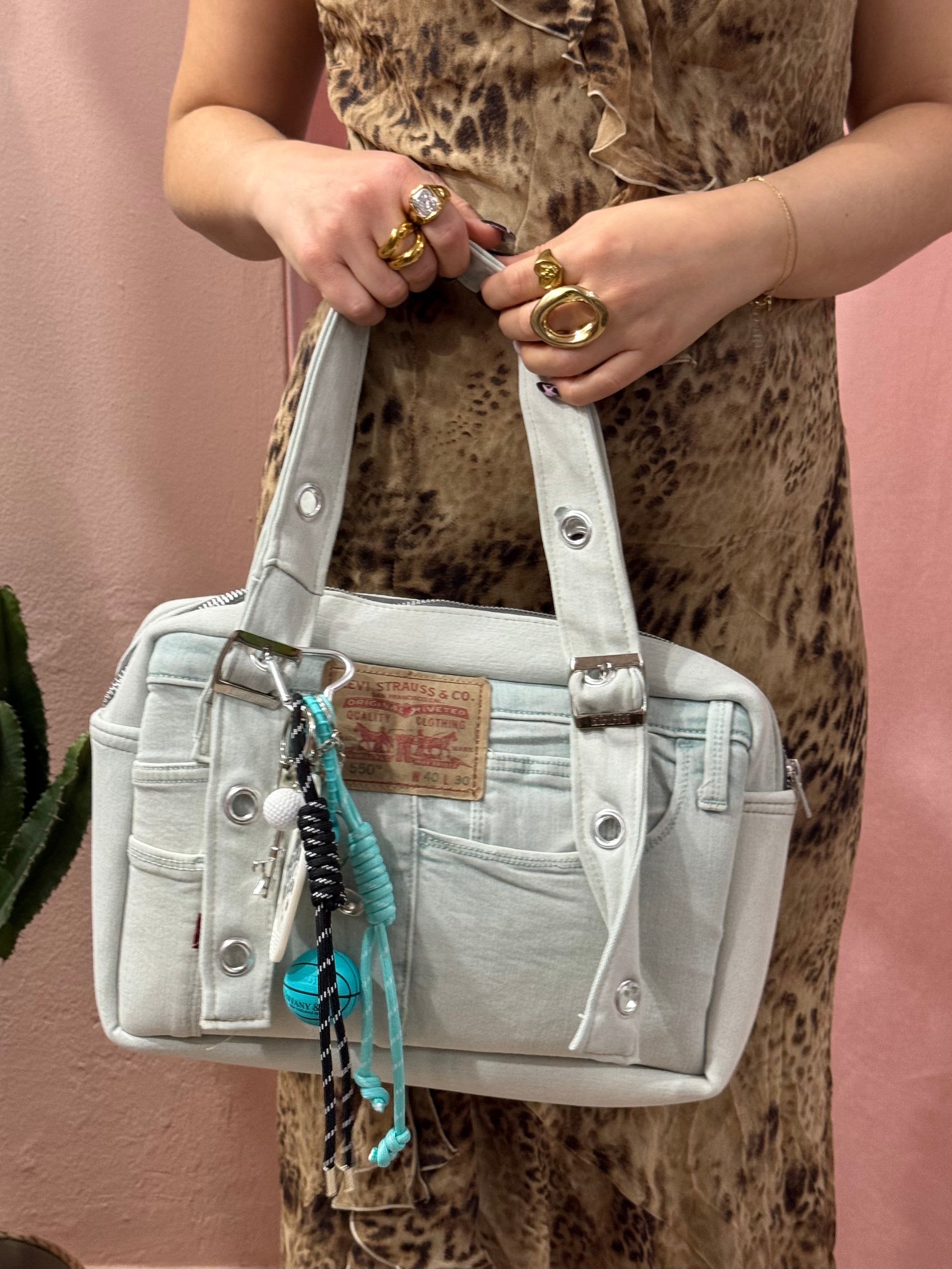 Borsa Levis upcycling menta