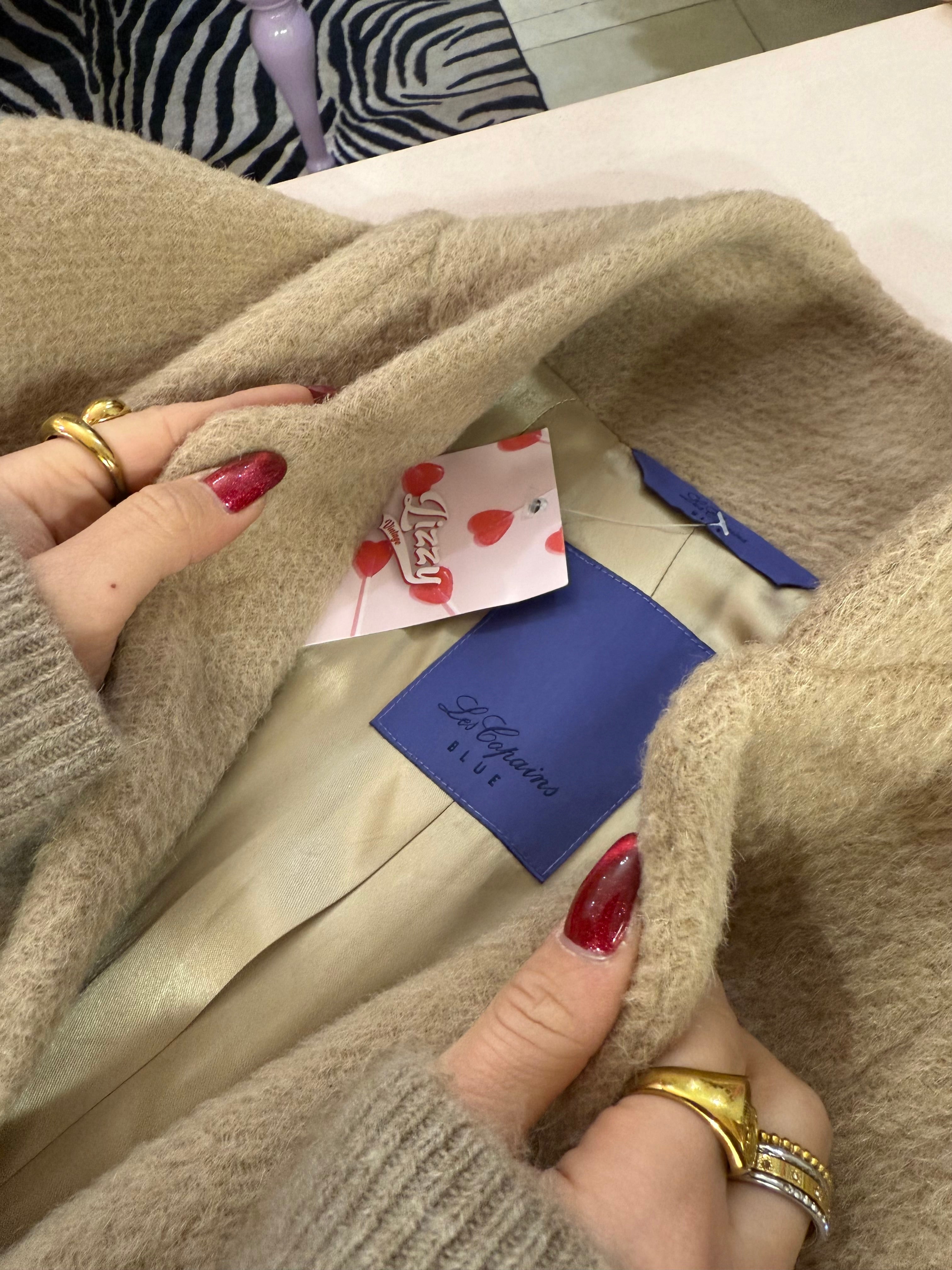 Cappotto Les Copains lana, alpaca e mohair