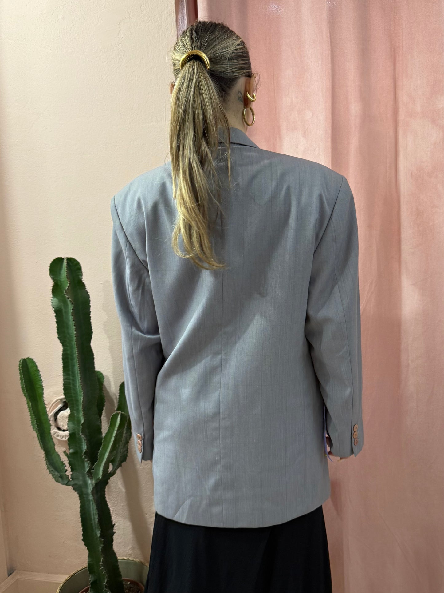 Blazer upcycling fiocchi lilla
