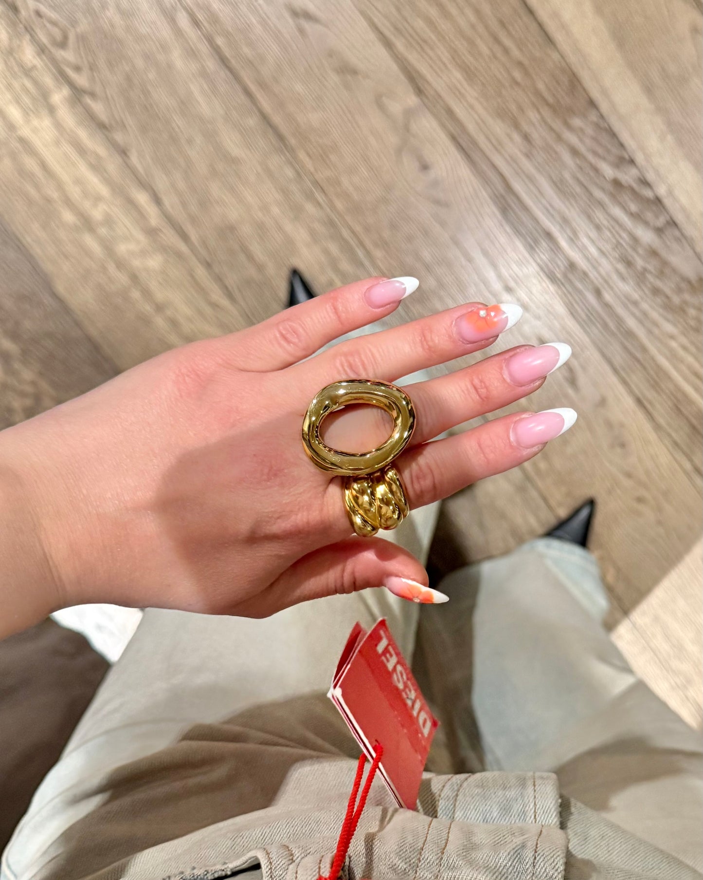 Anello “Bold” gold/ silver