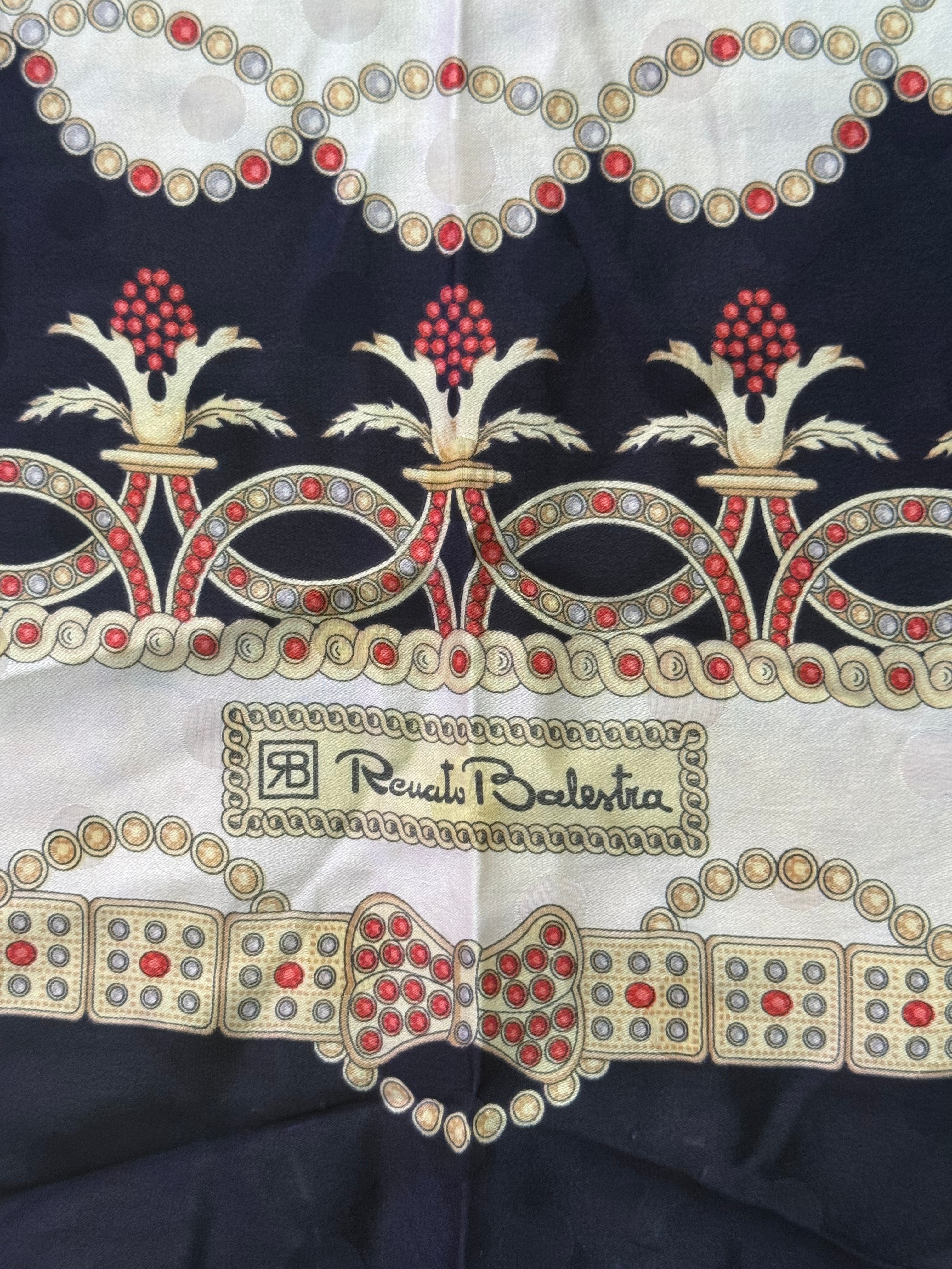 Foulard vintage Renato Balestra in seta