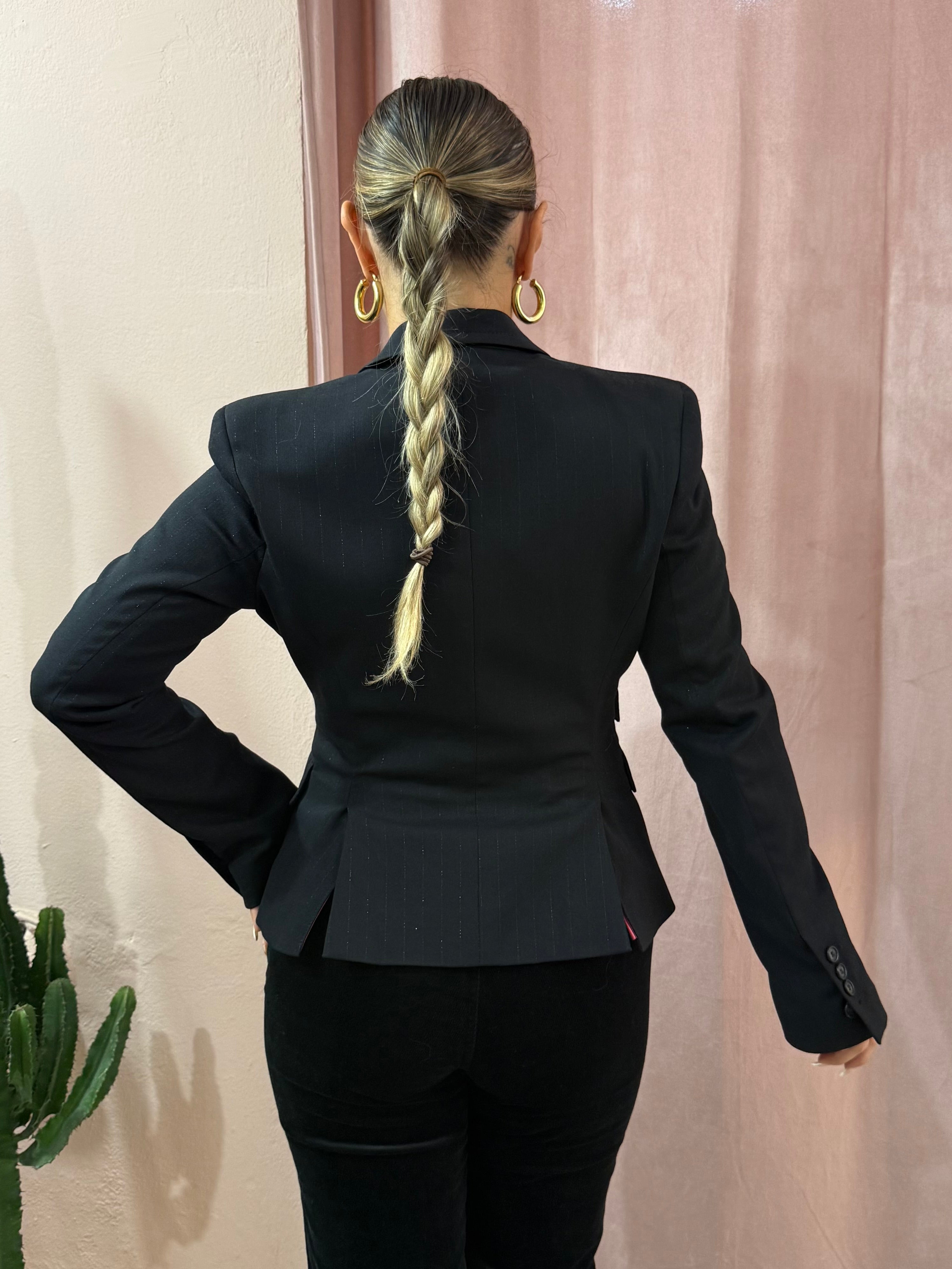 Blazer Iceberg 00s nero gessato