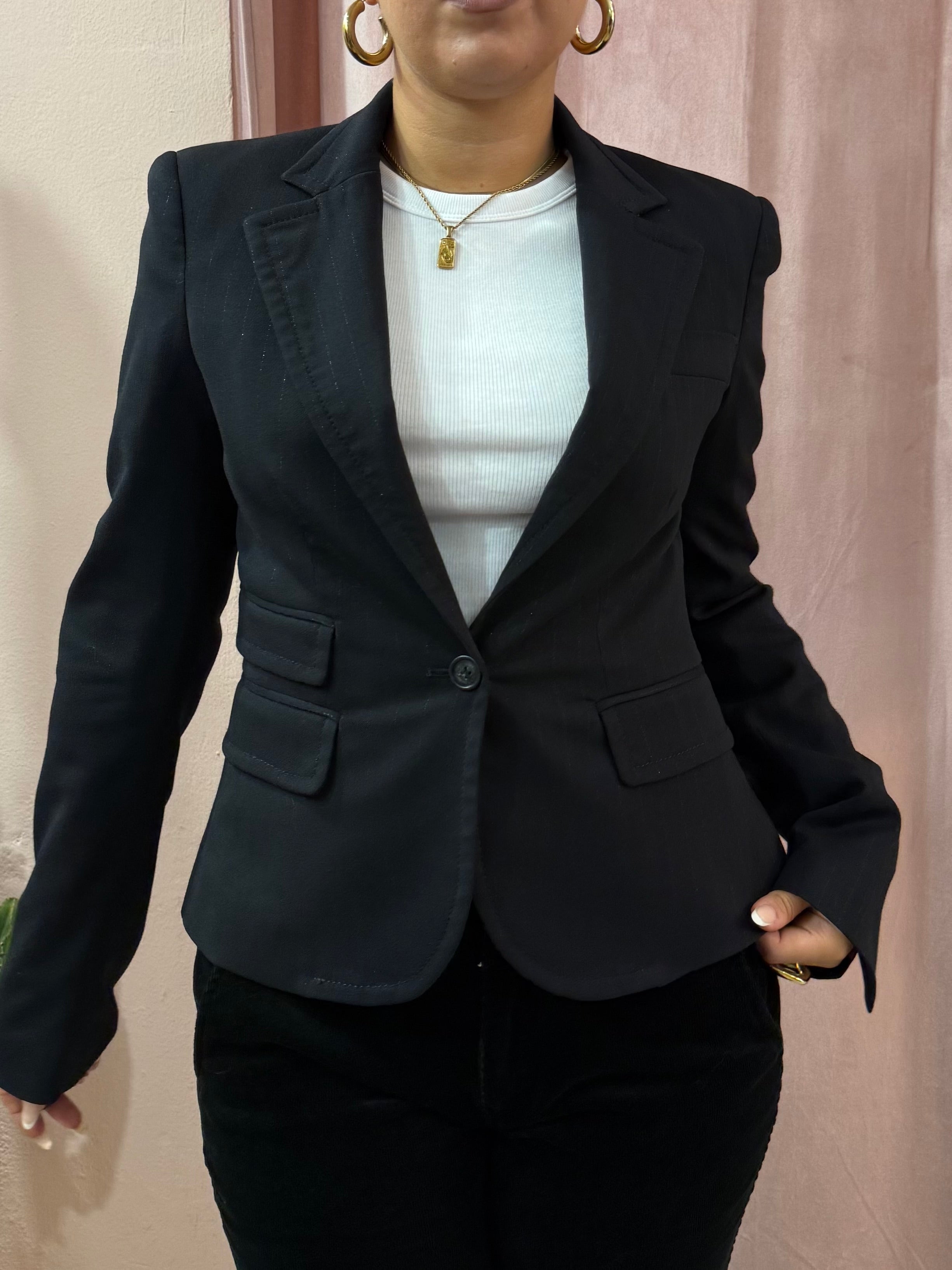 Blazer Iceberg 00s nero gessato