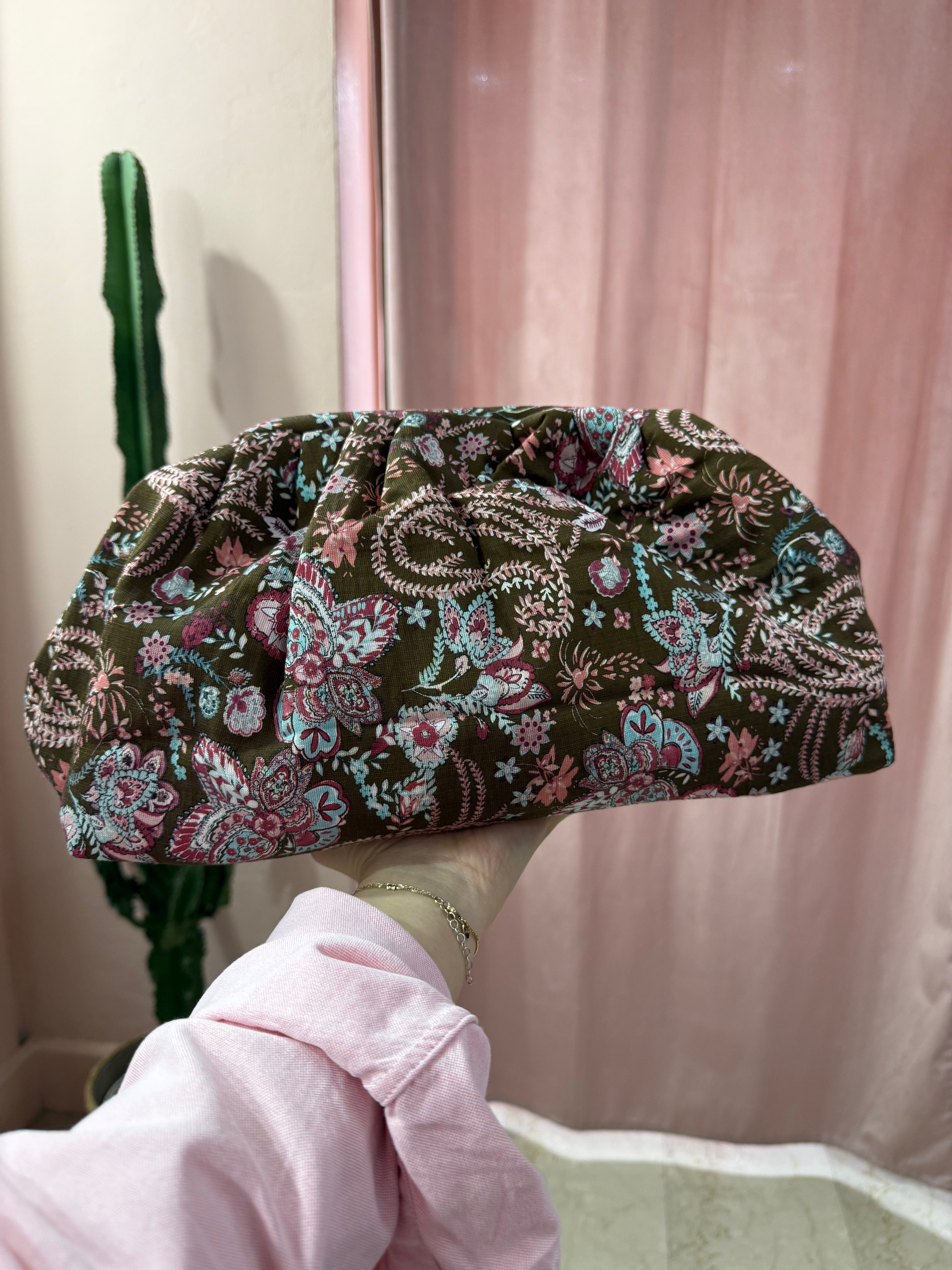 Maxi pochette pasticcino in fantasia | più colori