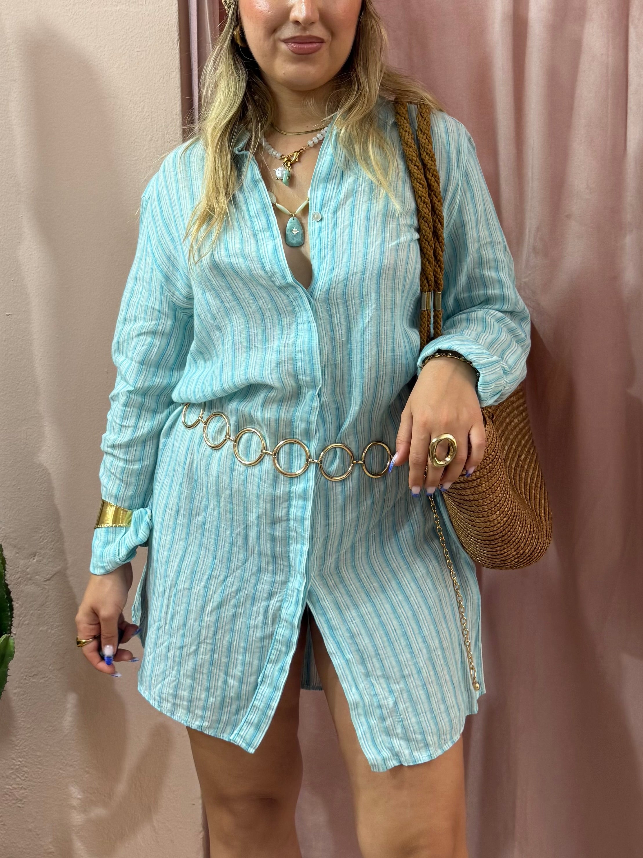 Maxi camicione Max Mara in lino