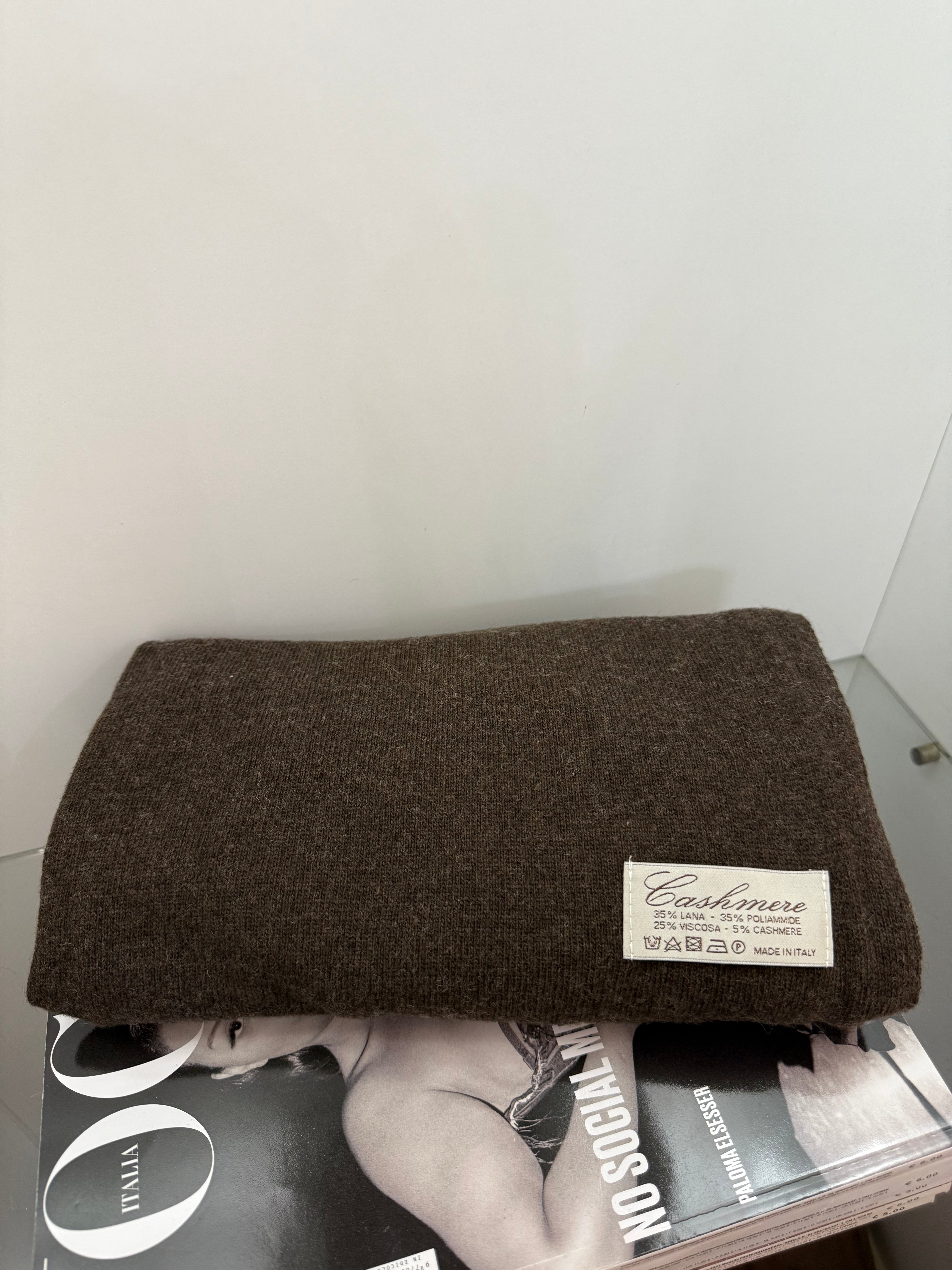 Sciarpa moro lana e cashmere