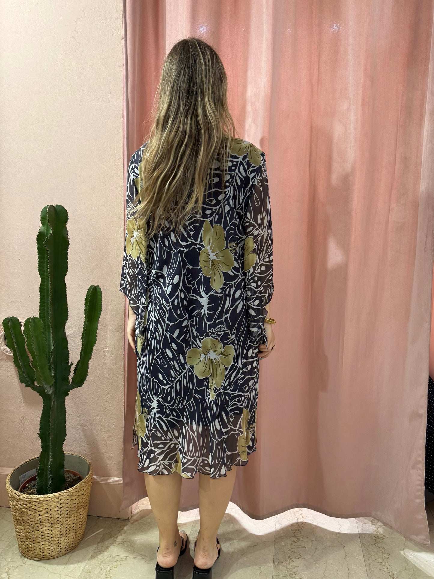 Vestito morbido in fantasia embroidered