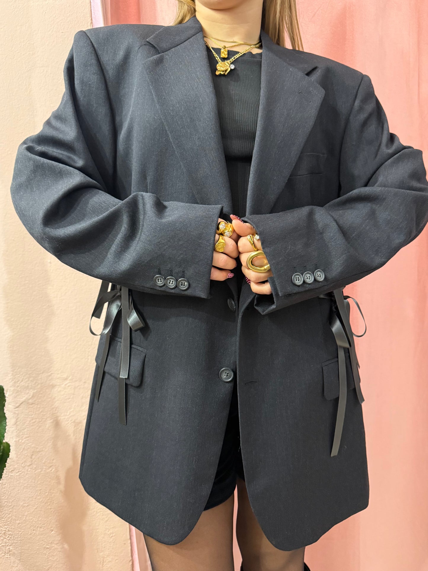 Blazer upcycling fiocchi antracite