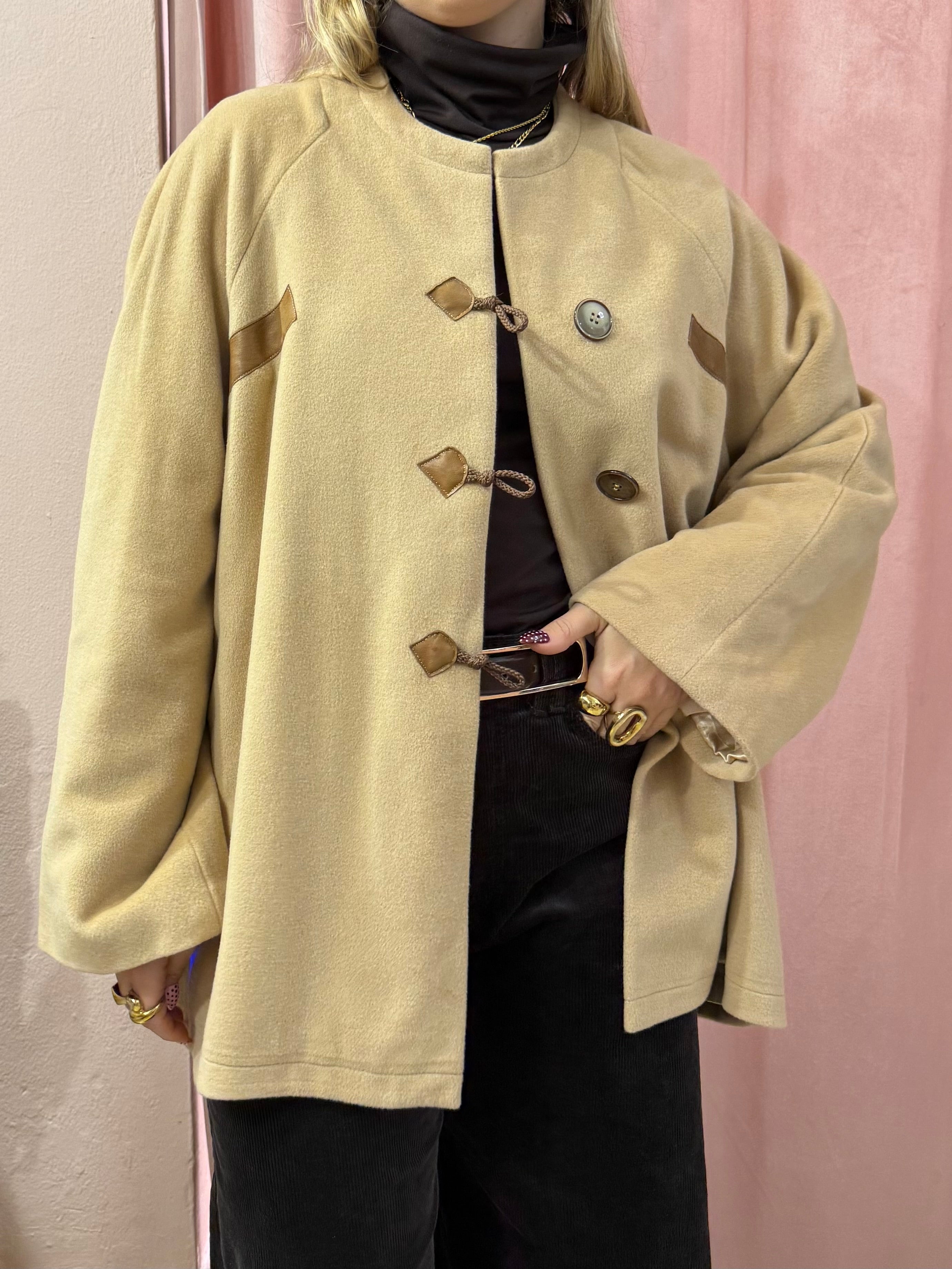 Cappa beige in lana