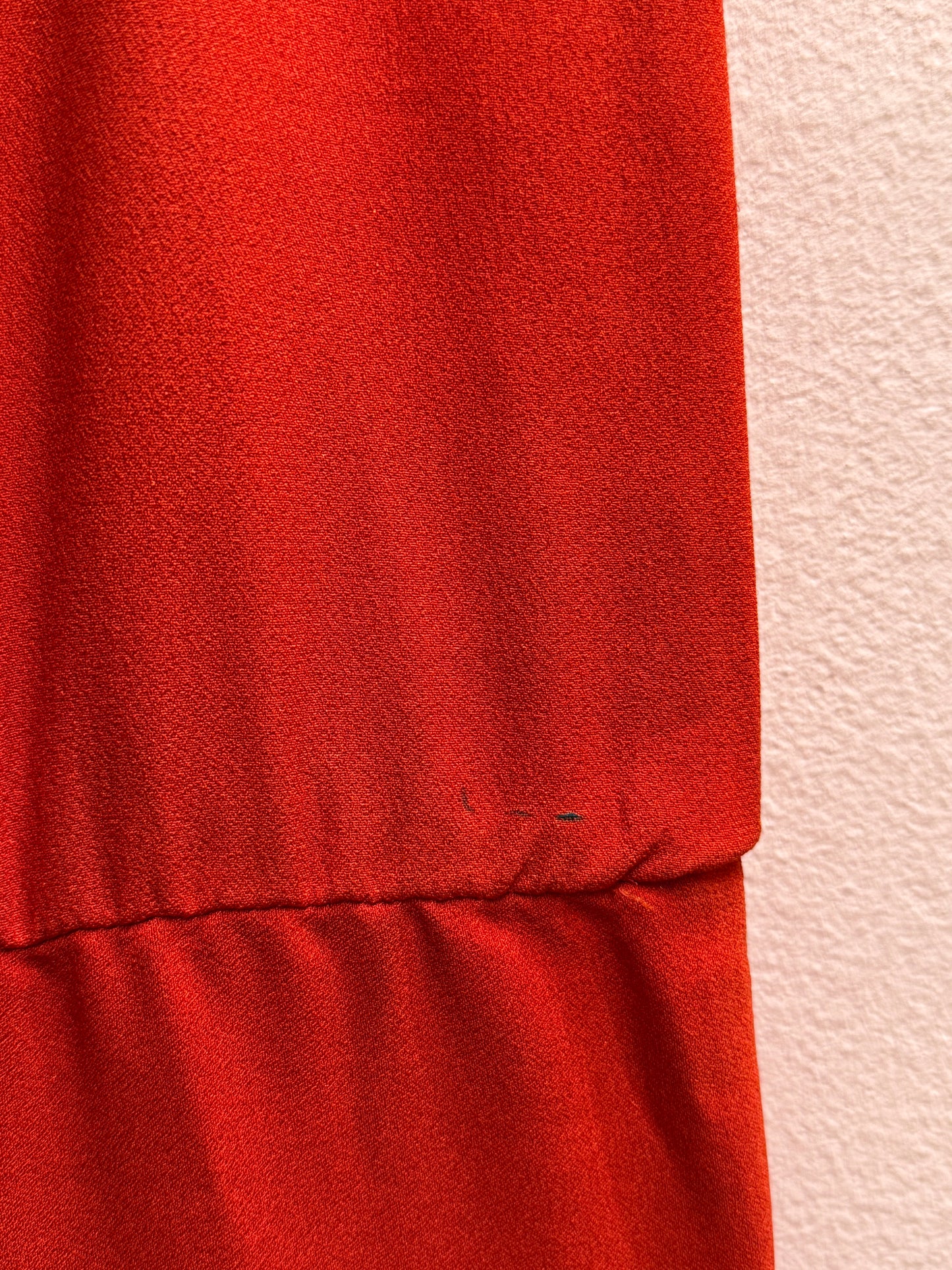 Maxi tuta rossa vintage con cinturino
