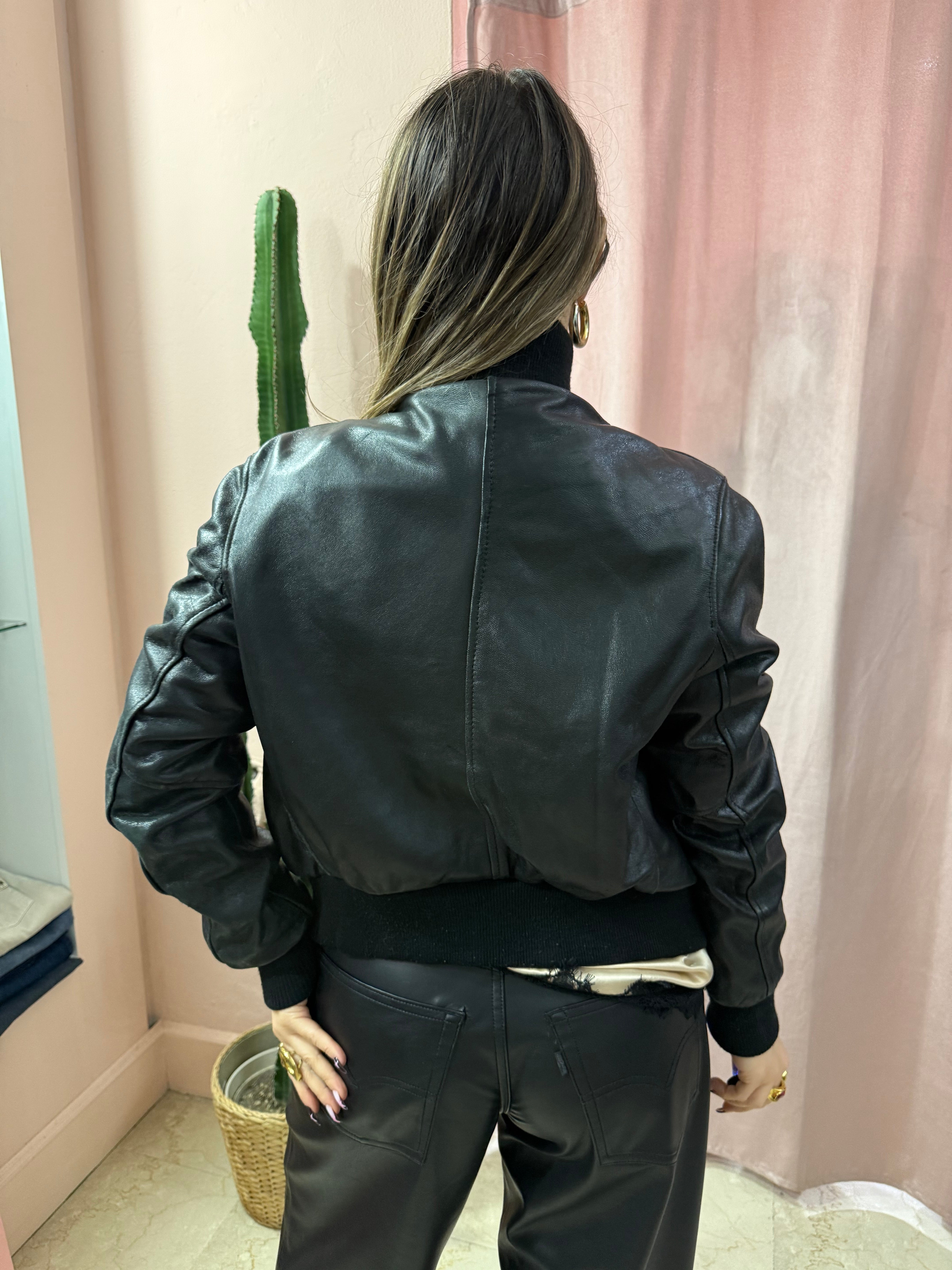 Giacca in vera pelle 00s