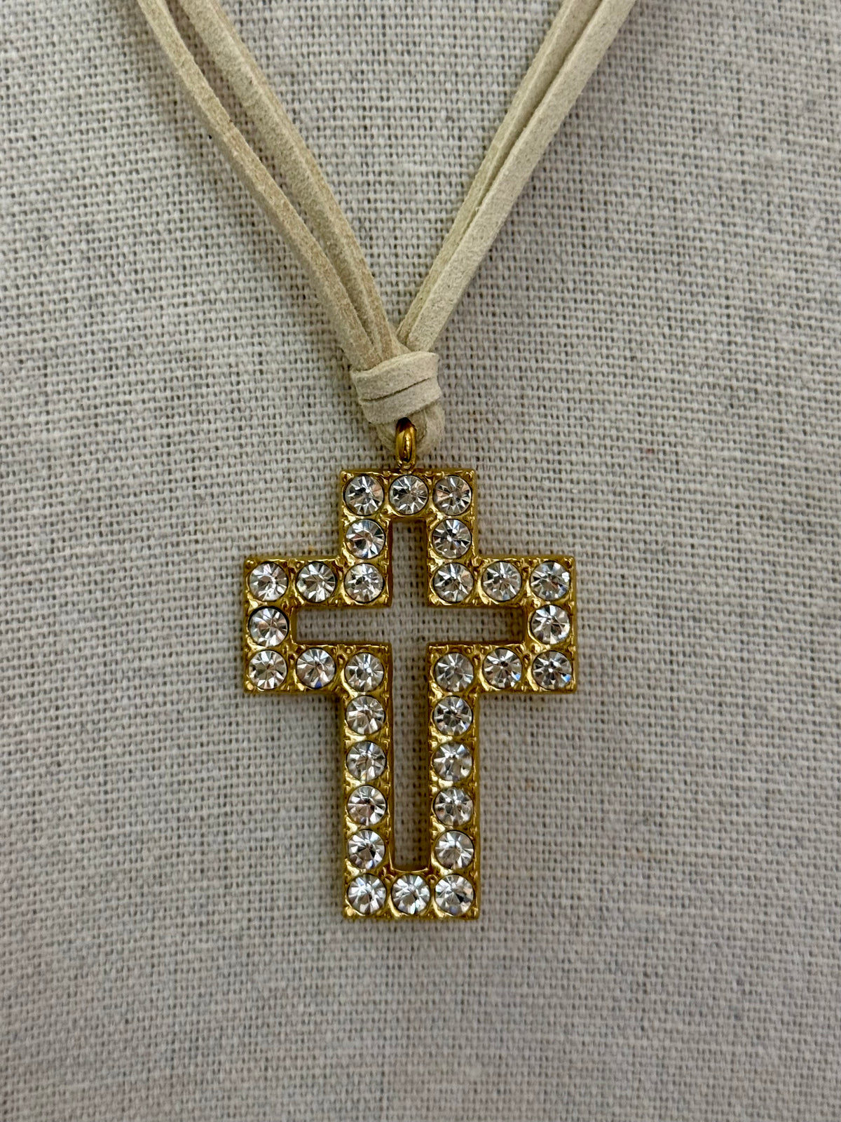 Collana con croce strass | più colori