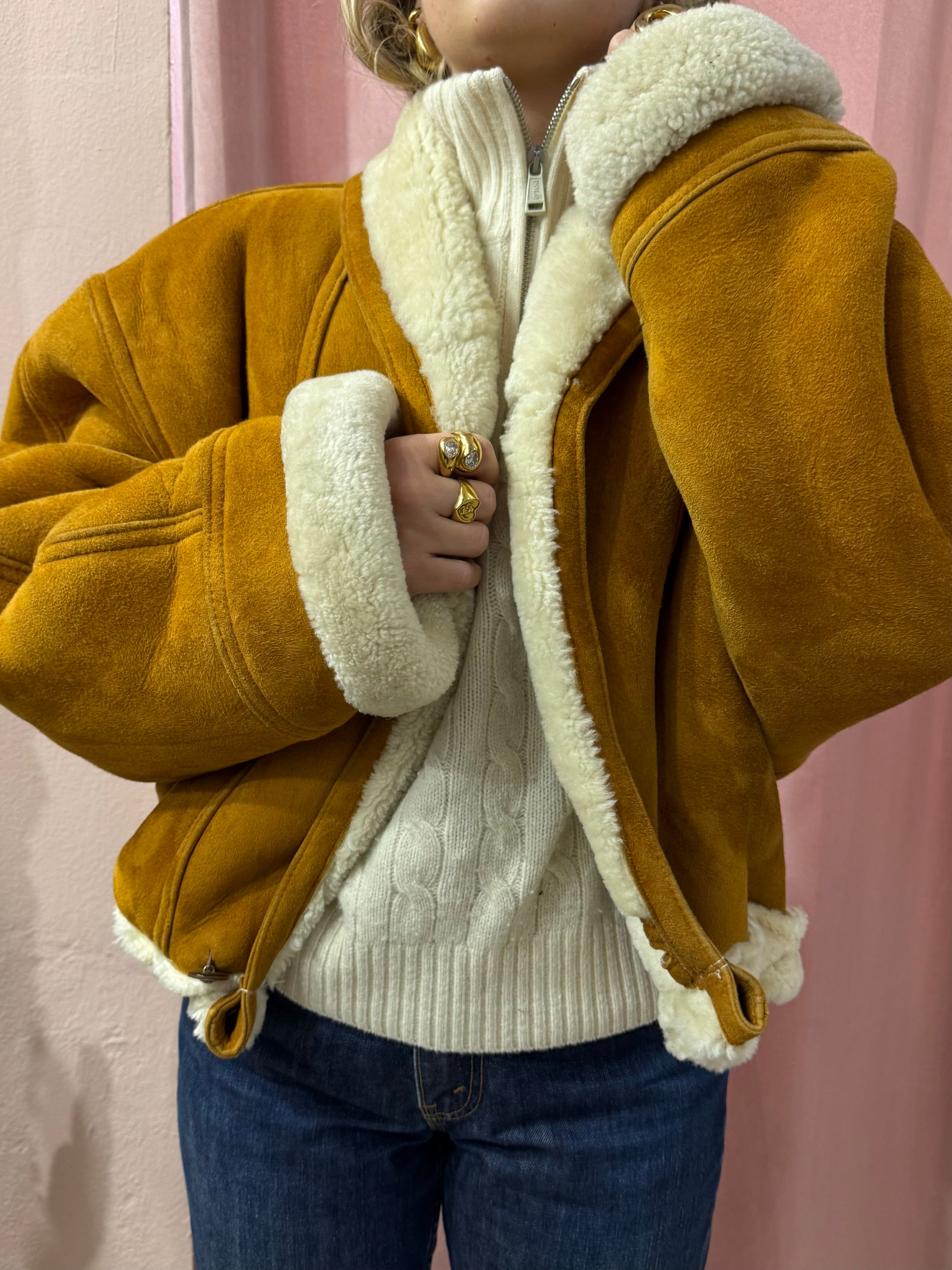 Montone crop cammello