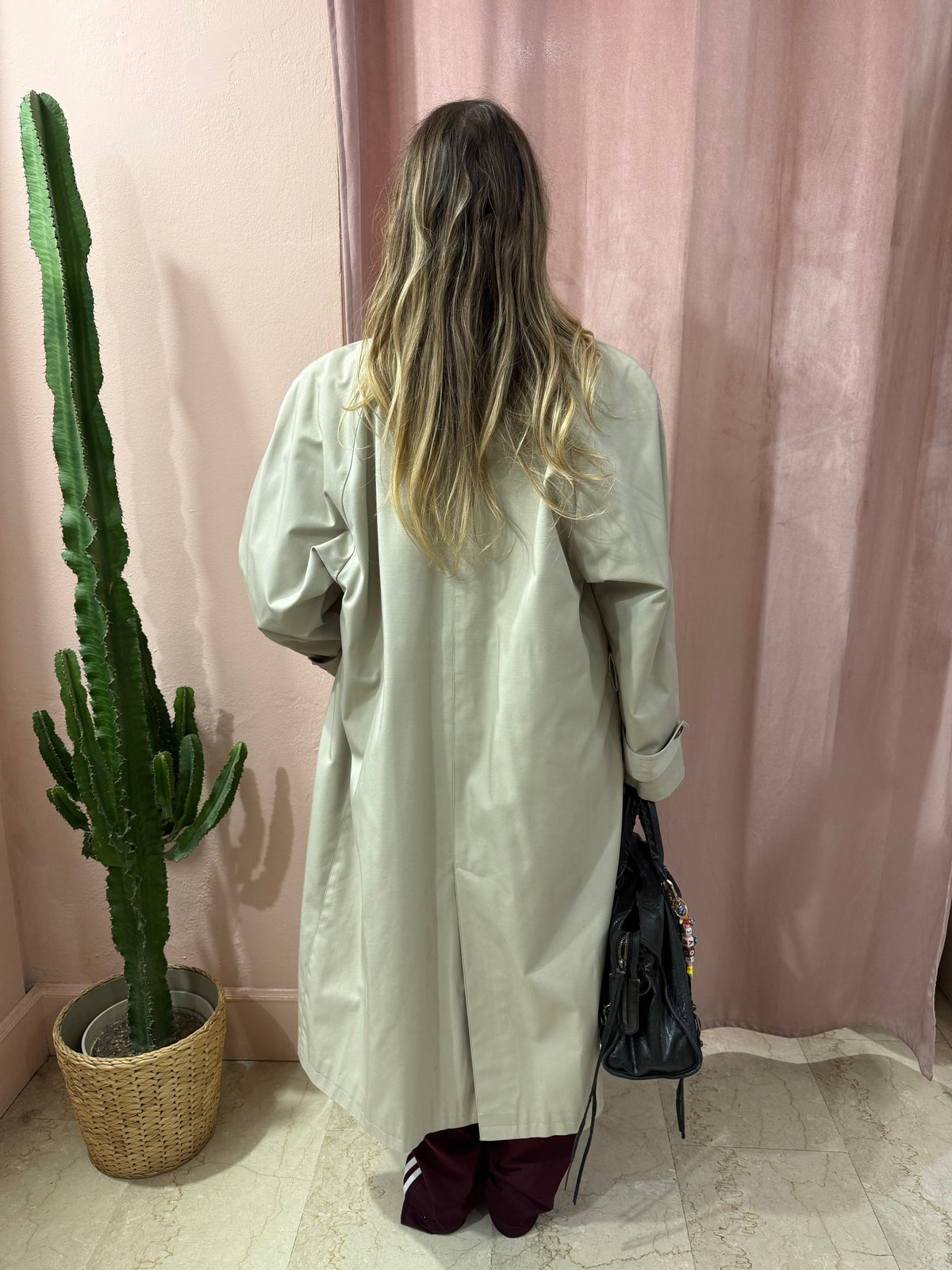 Trench vintage grigio