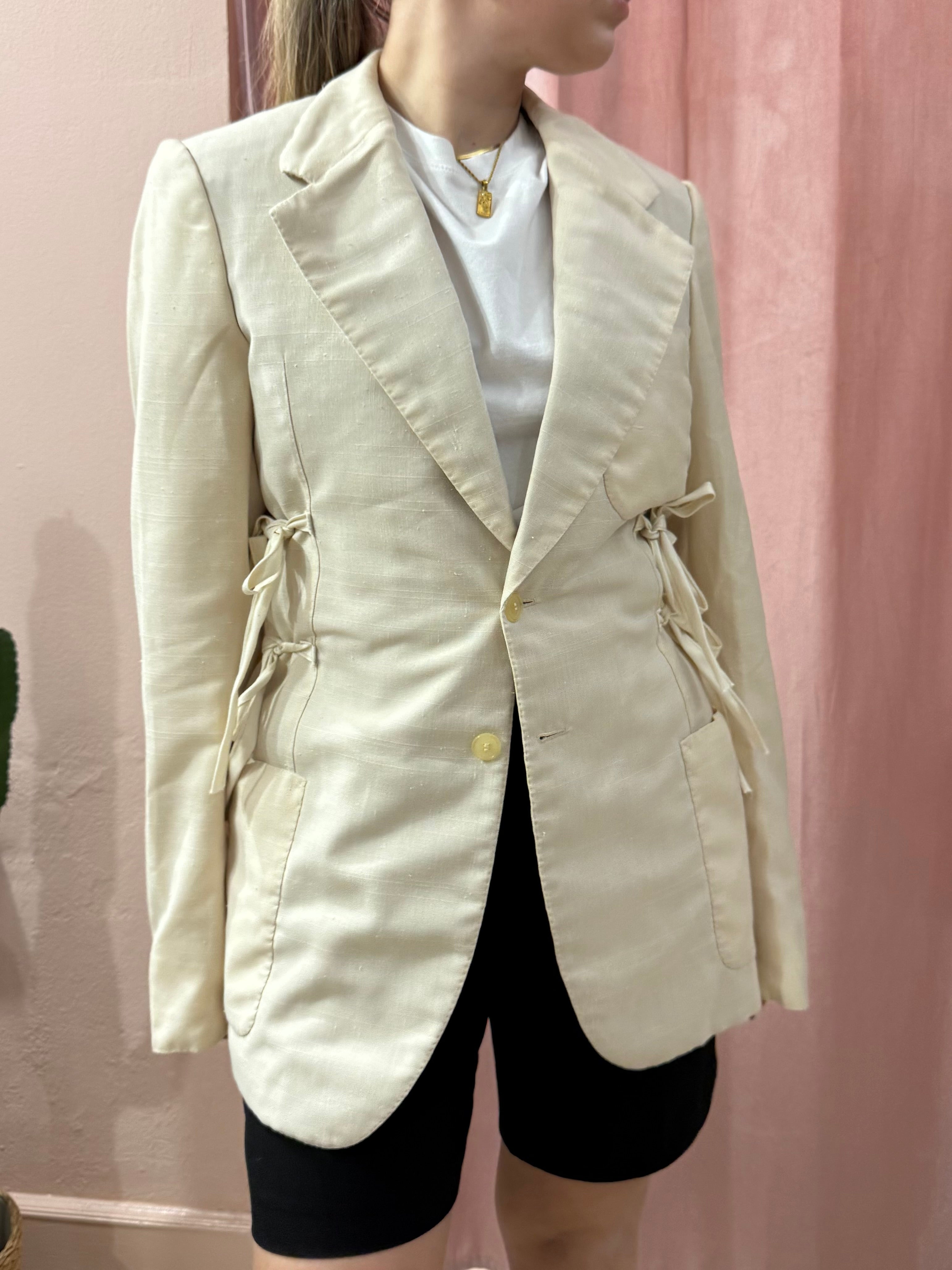 Blazer upcycling fiocchi crema