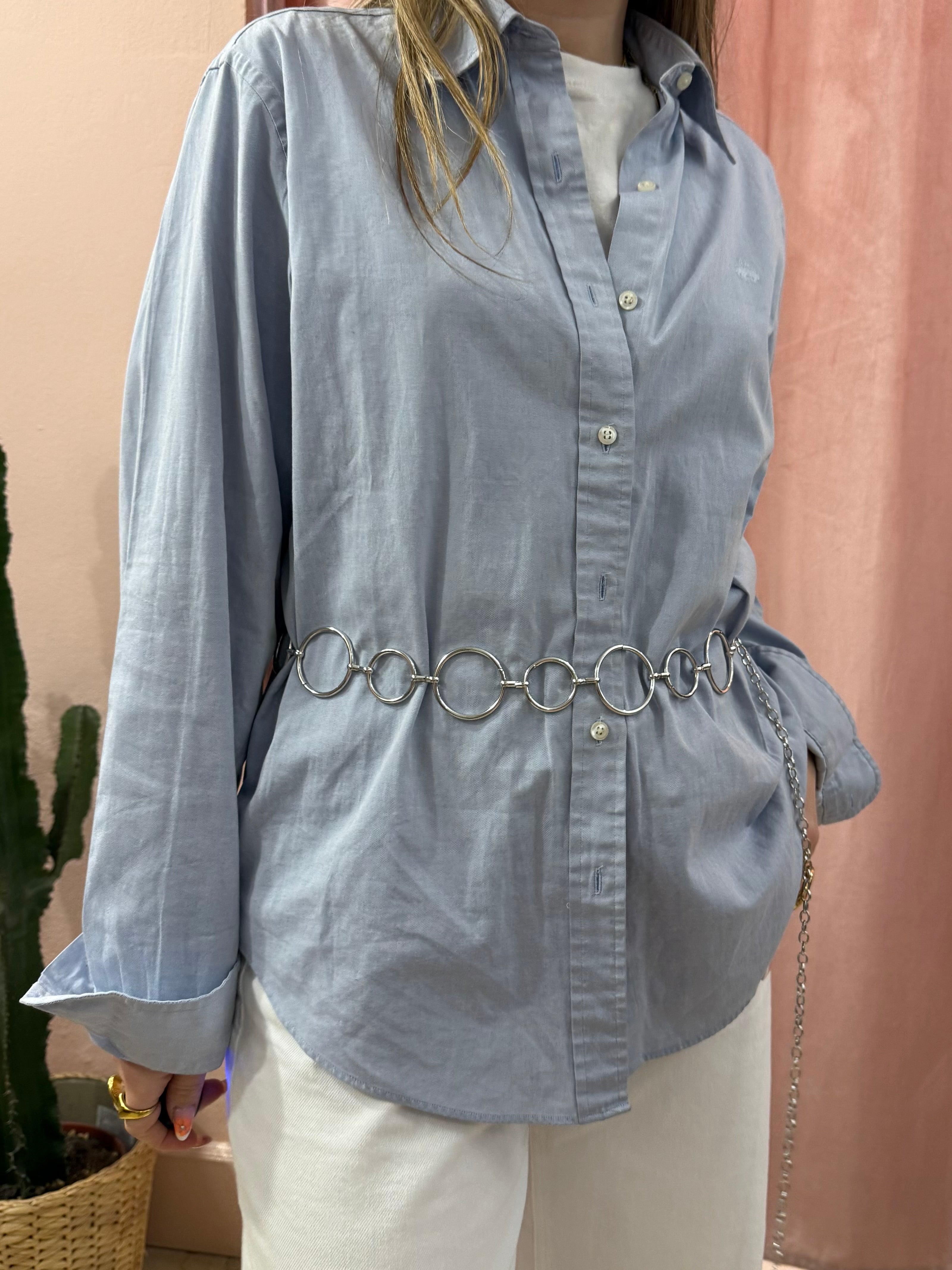 Cintura ad anelli y2k gold/ silver