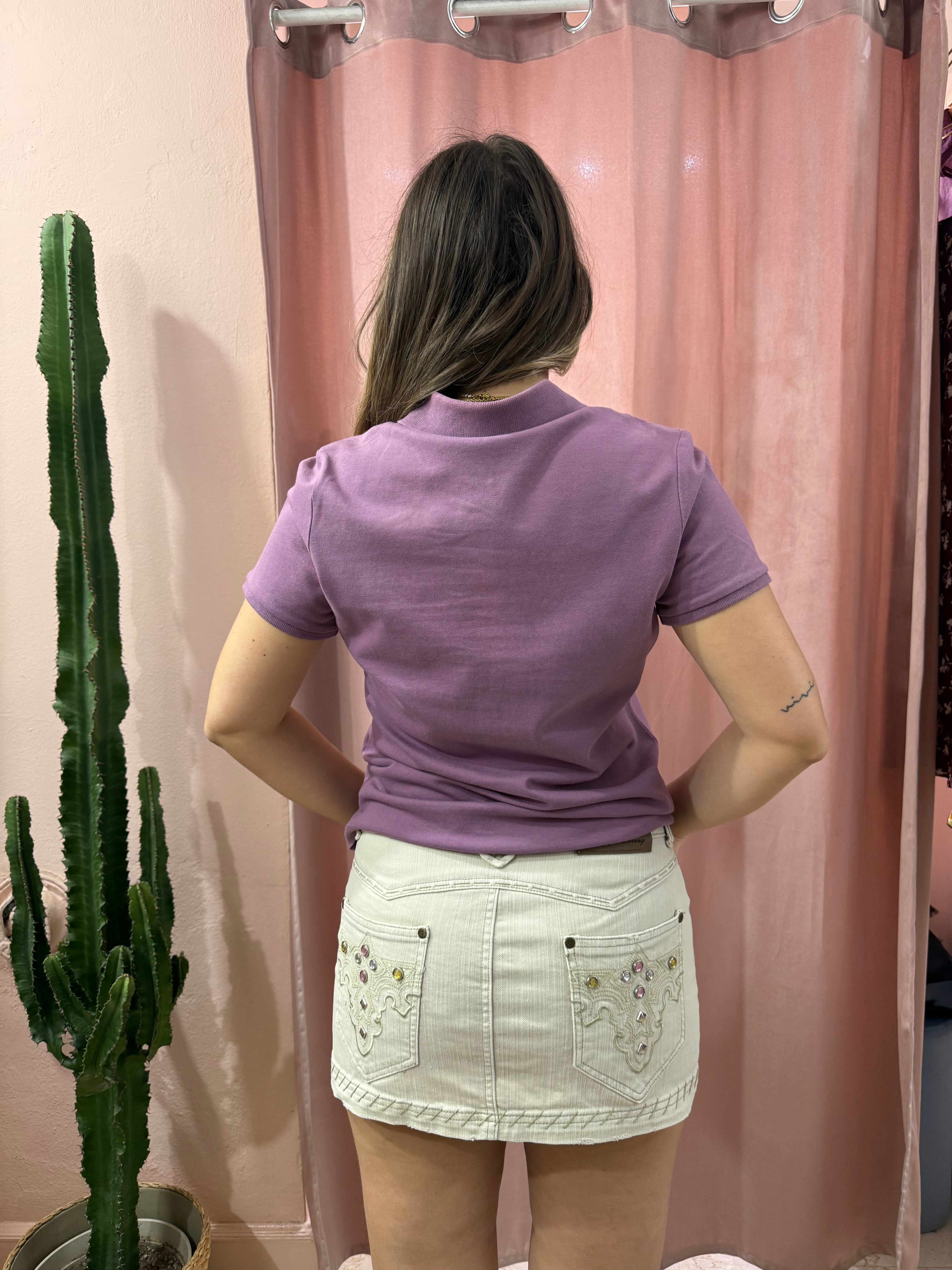 Minigonna burro con dettagli