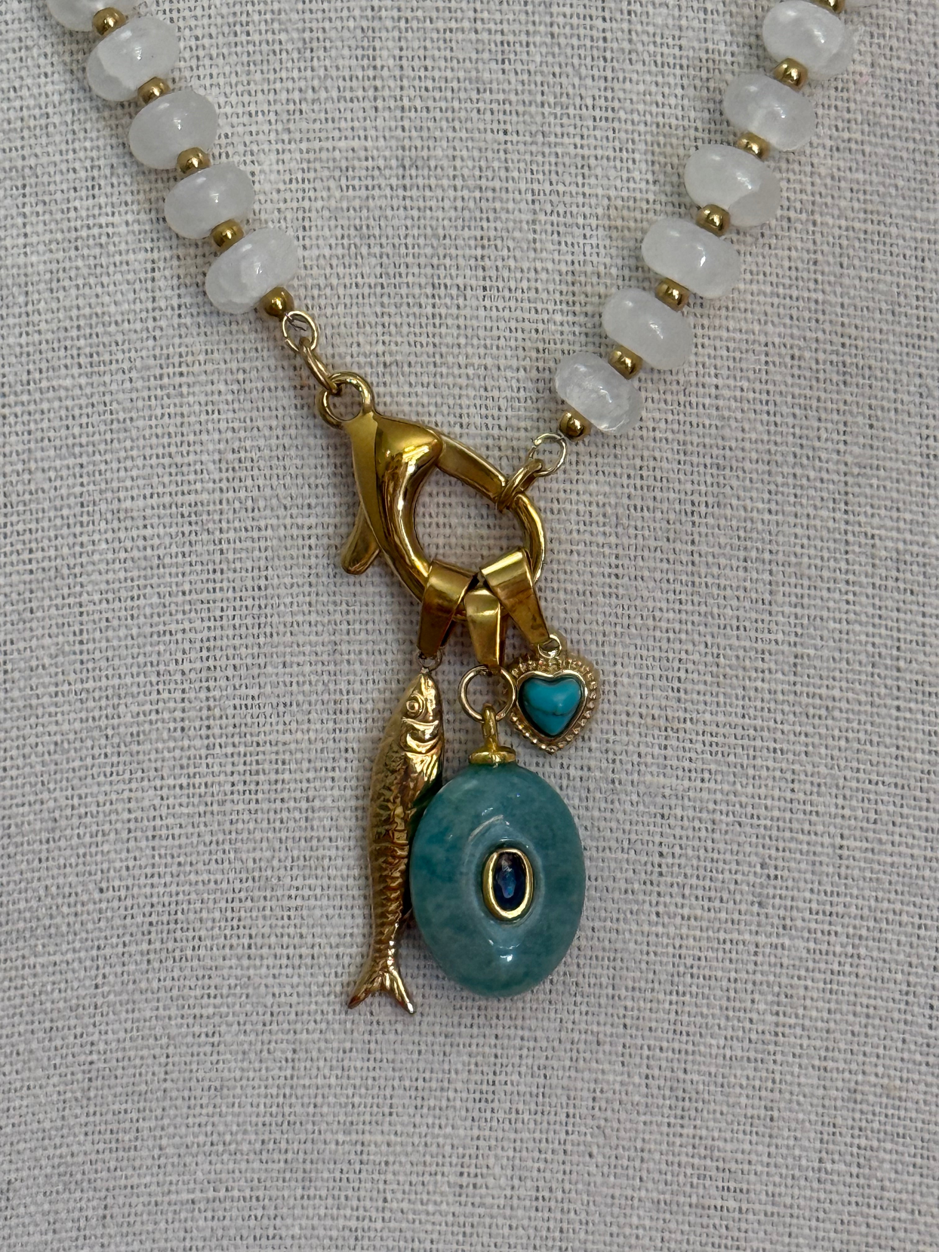 Collana perle multi charm| più colori
