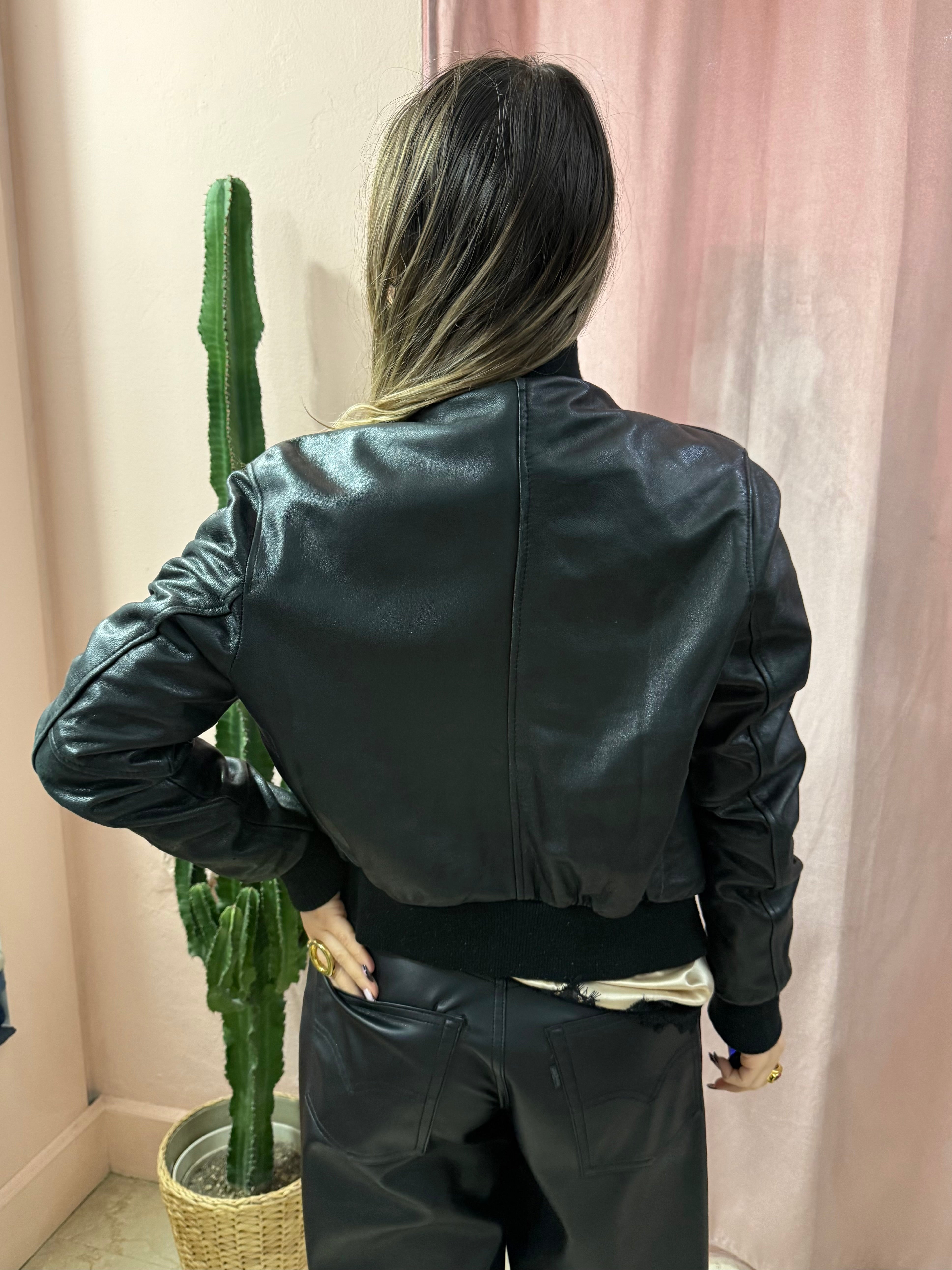 Giacca in vera pelle 00s