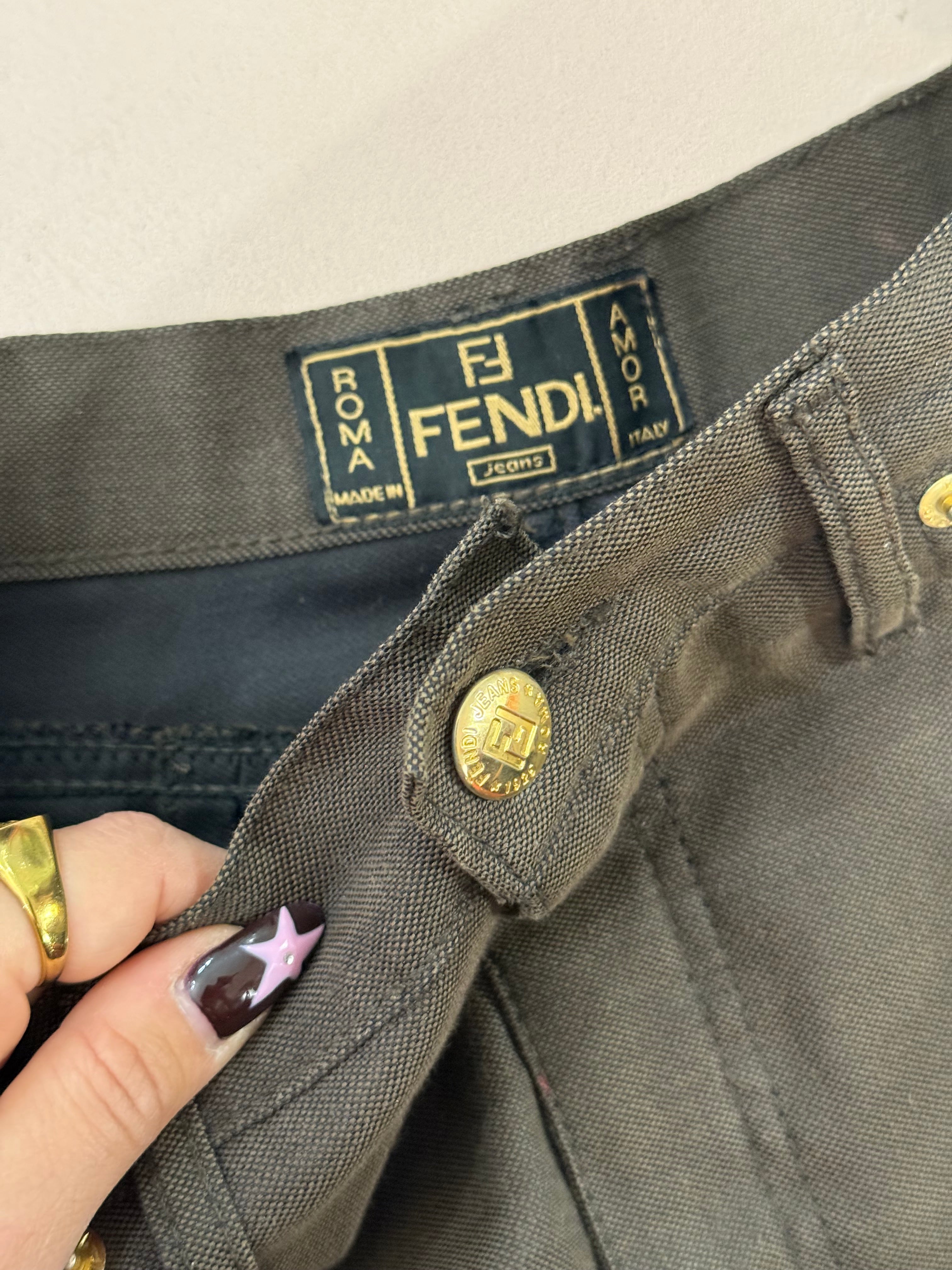Gonna midi Fendi Roma vintage