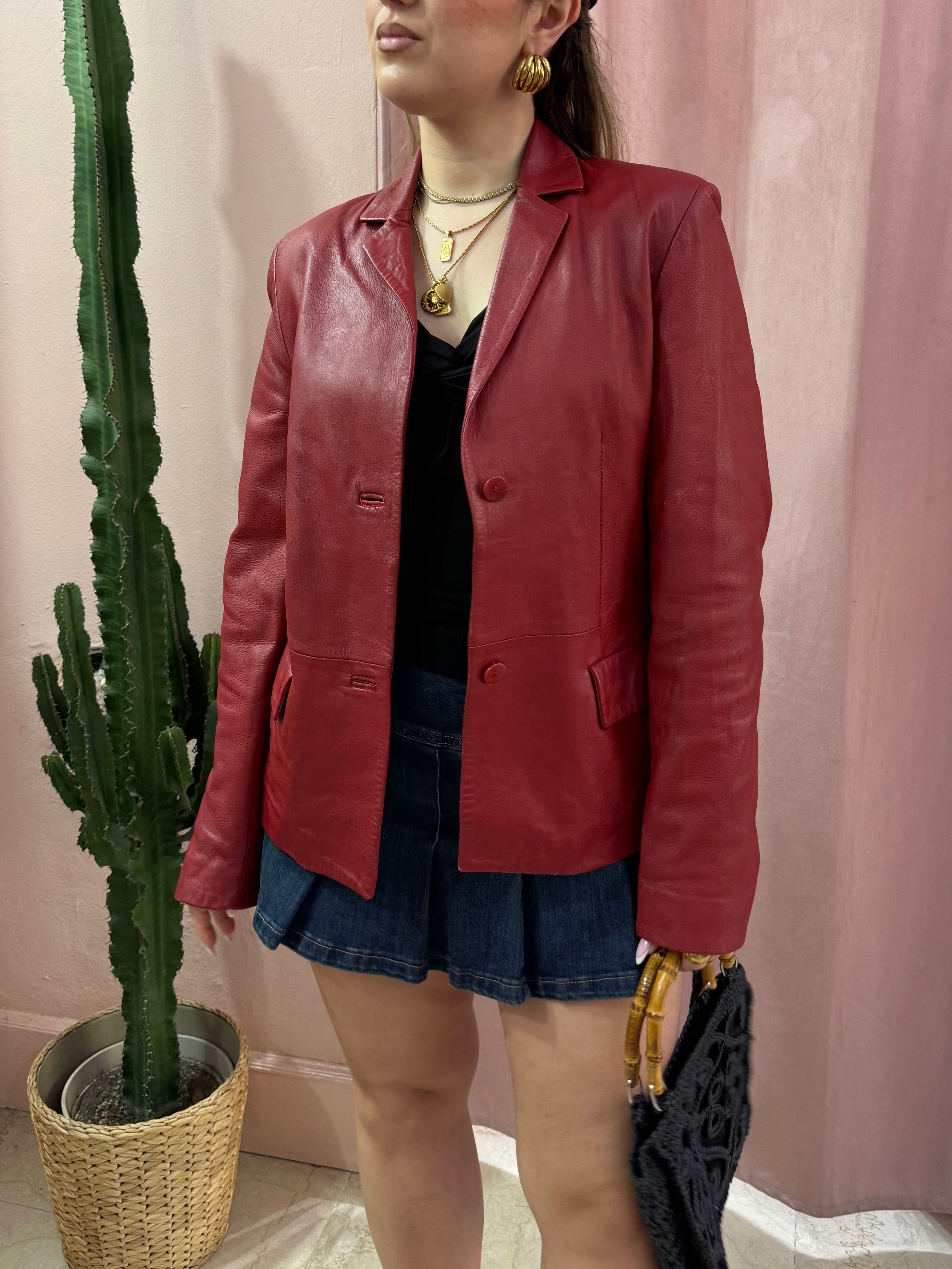 Giacca modello blazer rosso