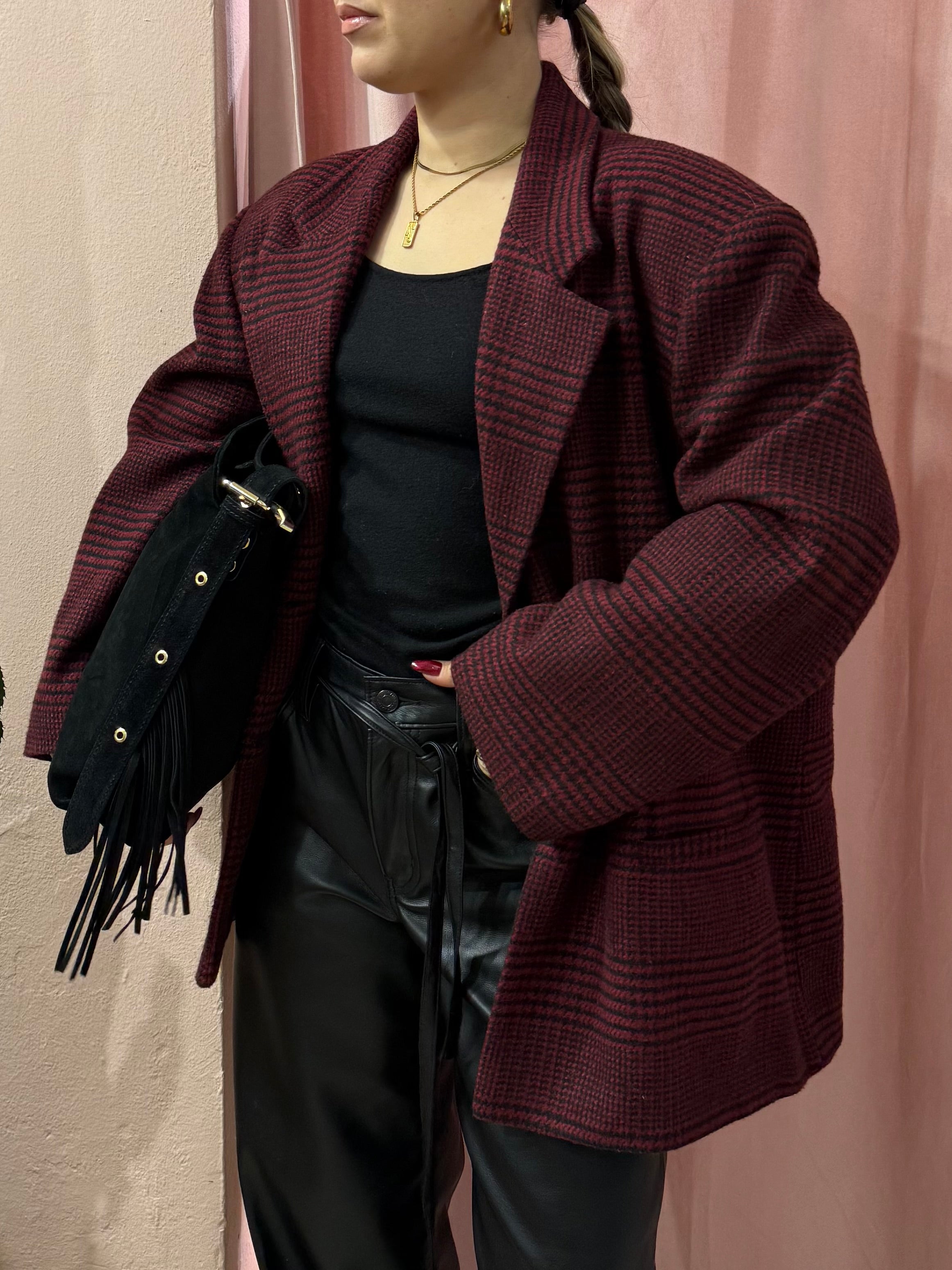 Blazer vintage check dal fit over