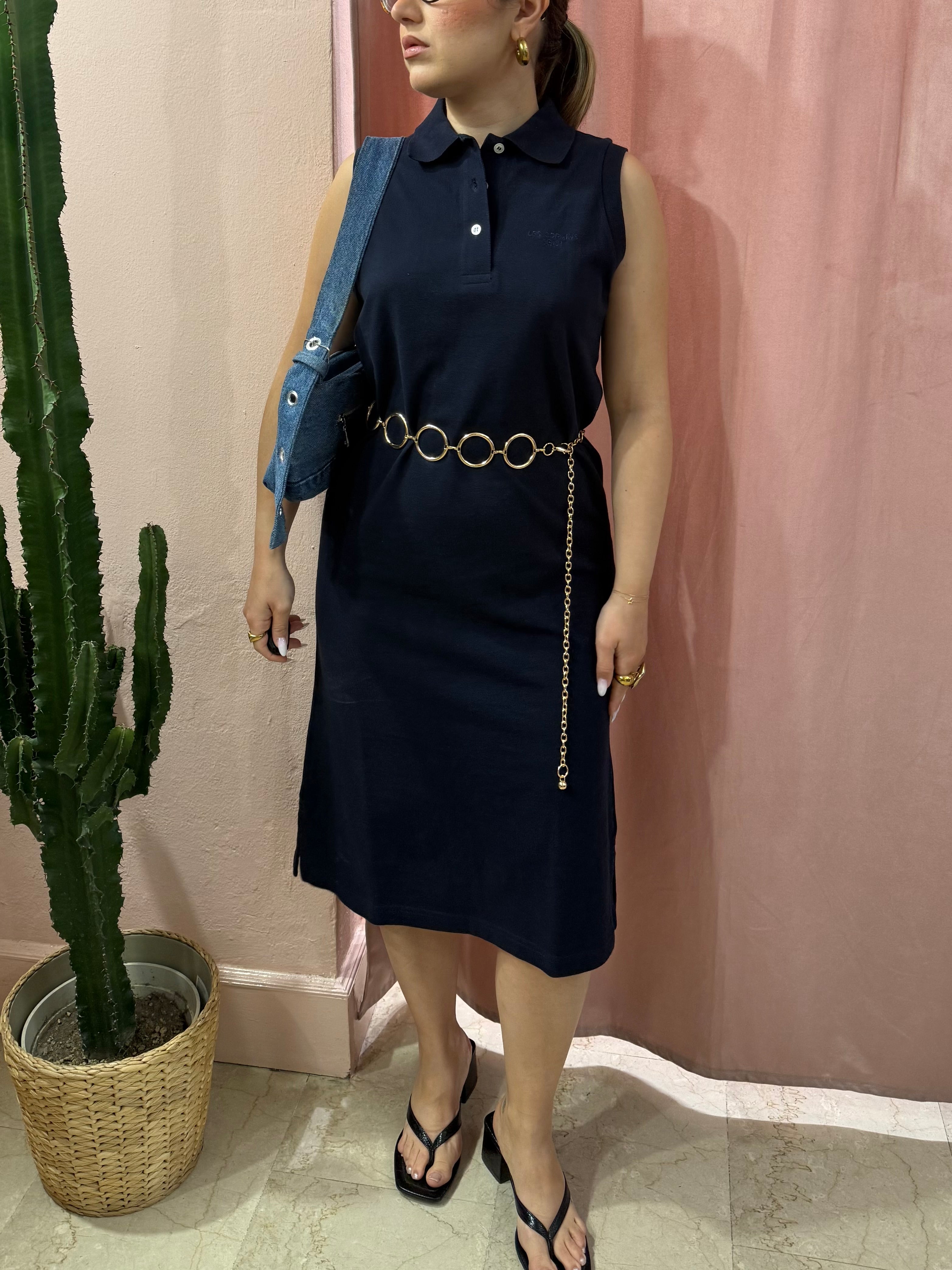 Vestito lungo Les Copains beach blu