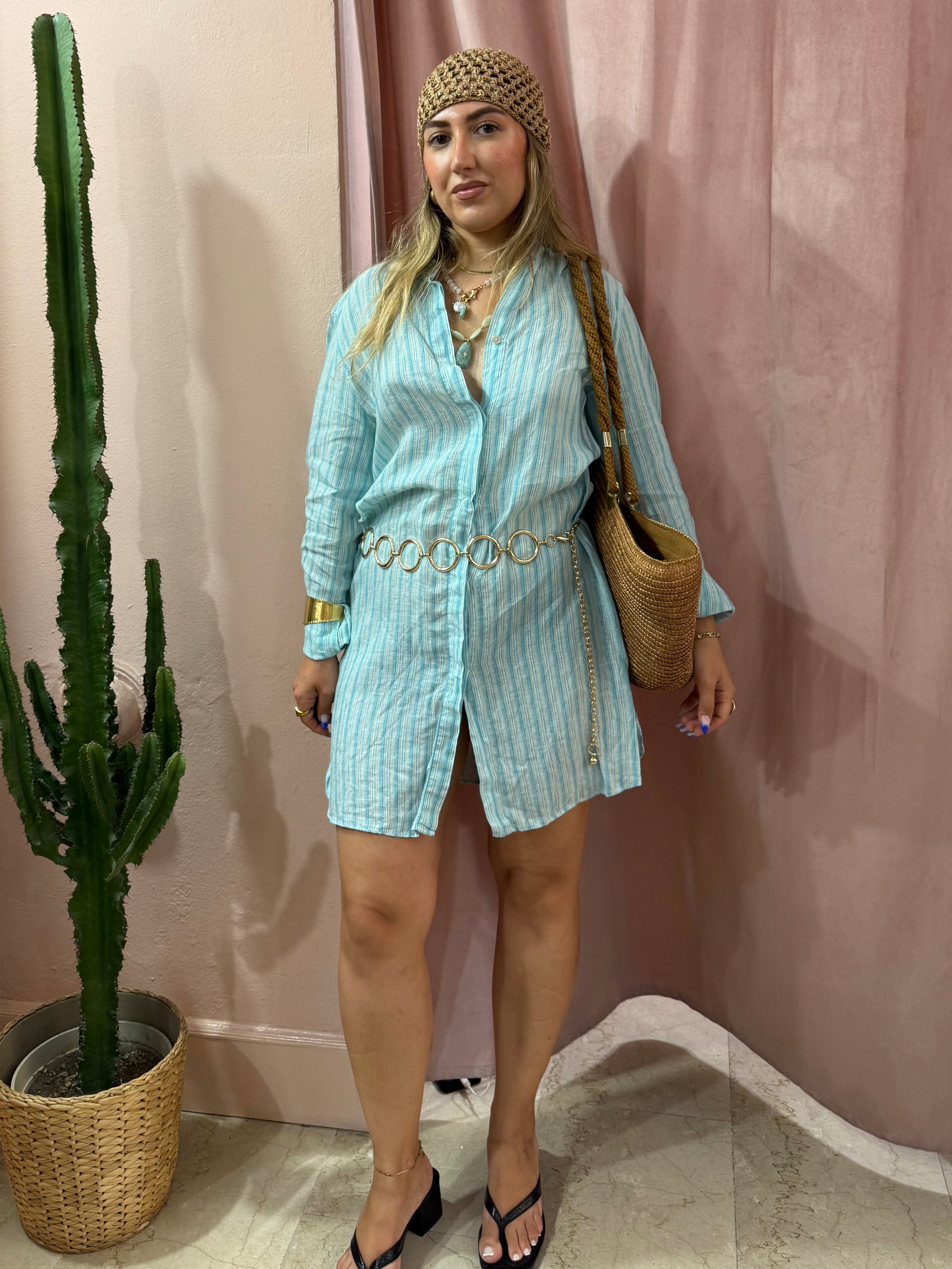 Maxi camicione Max Mara in lino