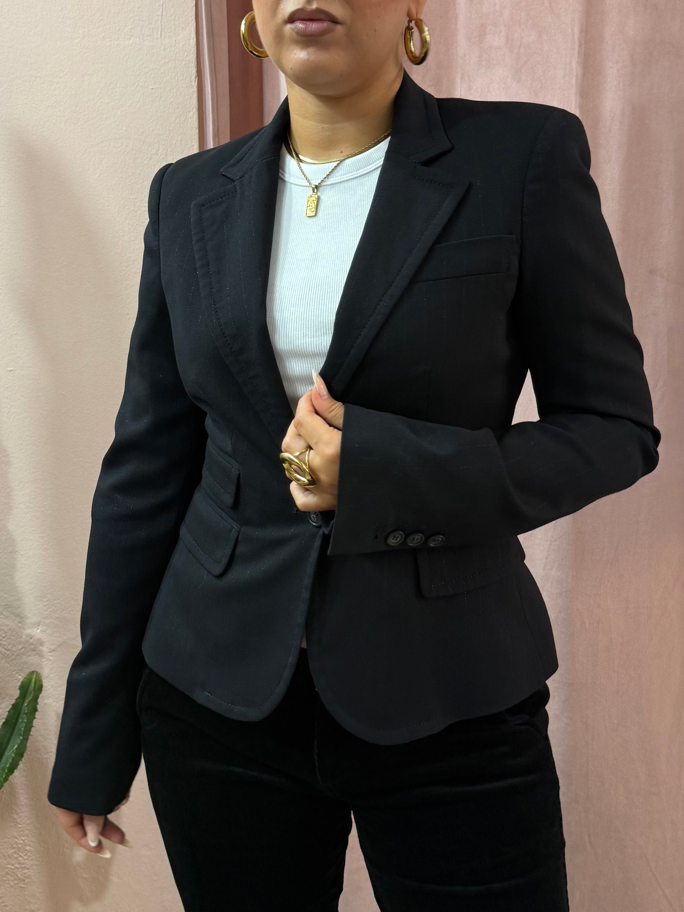 Blazer Iceberg 00s nero gessato
