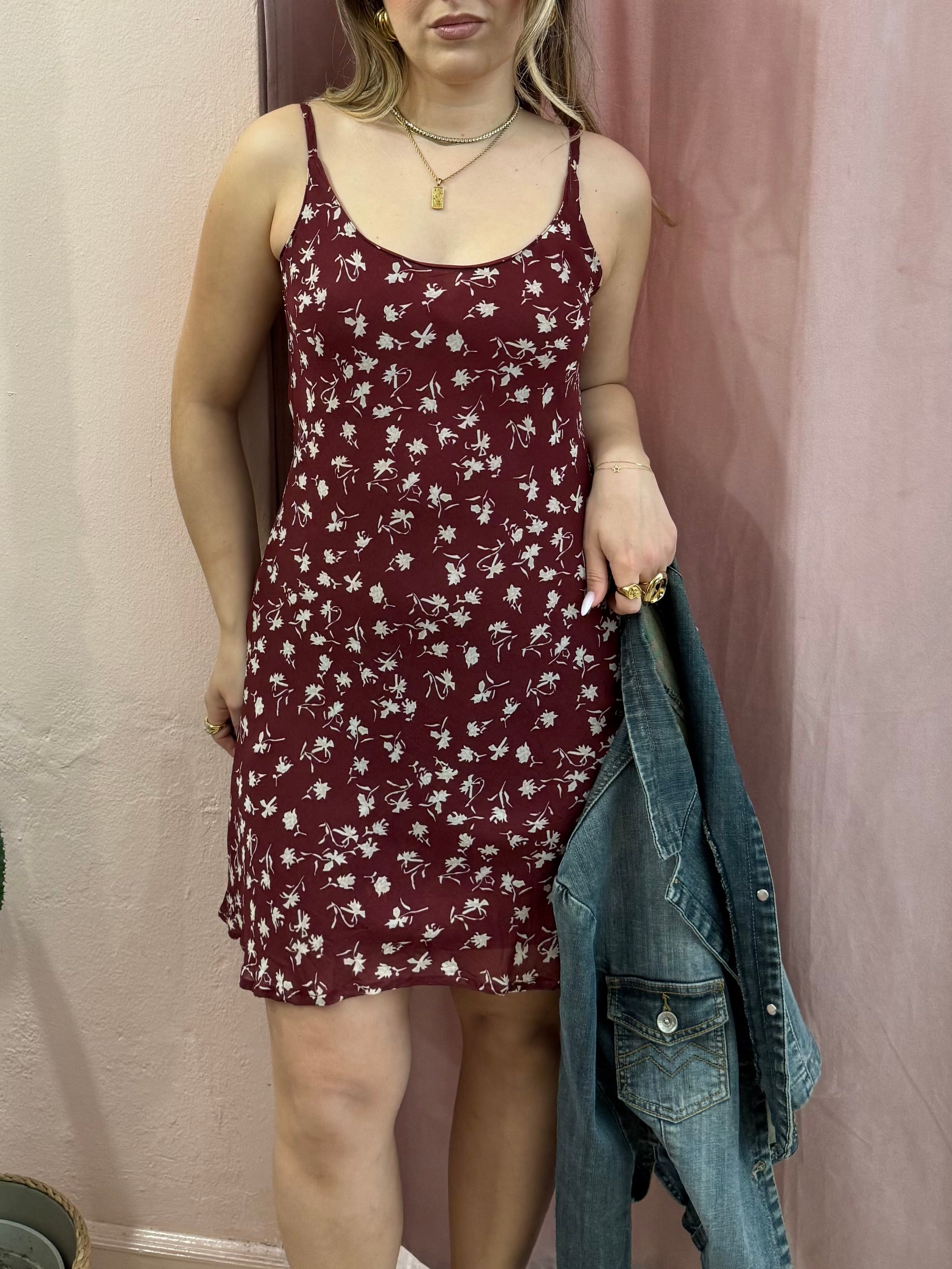 Vestito Sportstaff bordeaux in fantasia