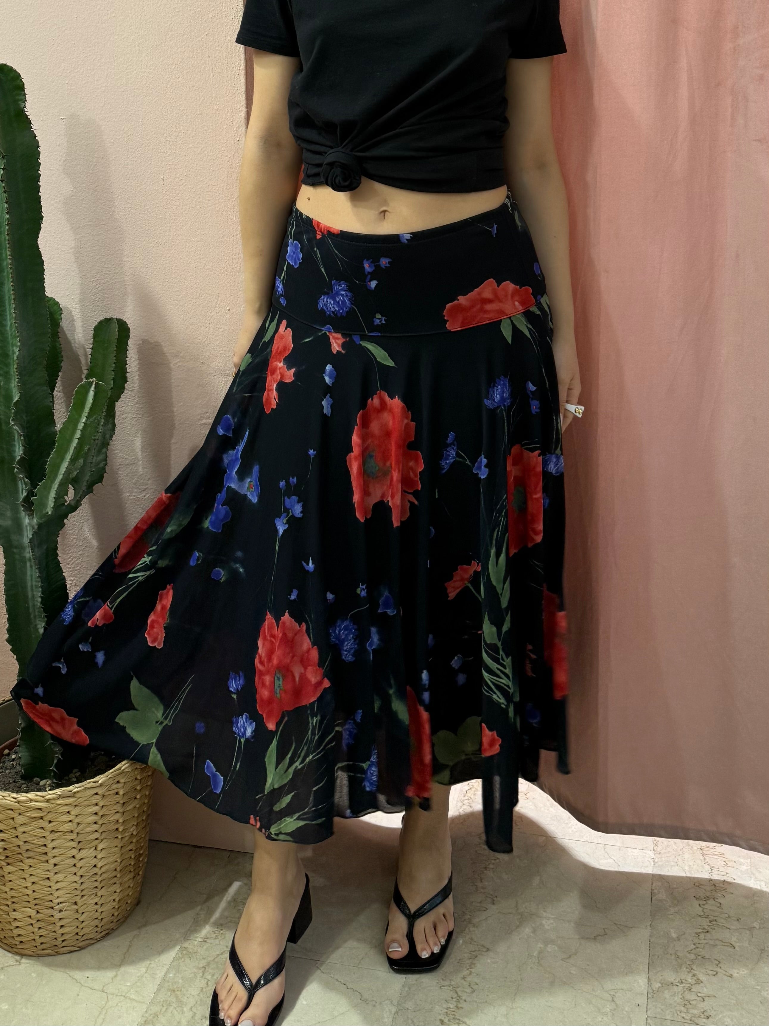 Gonna svasata fantasia papaveri