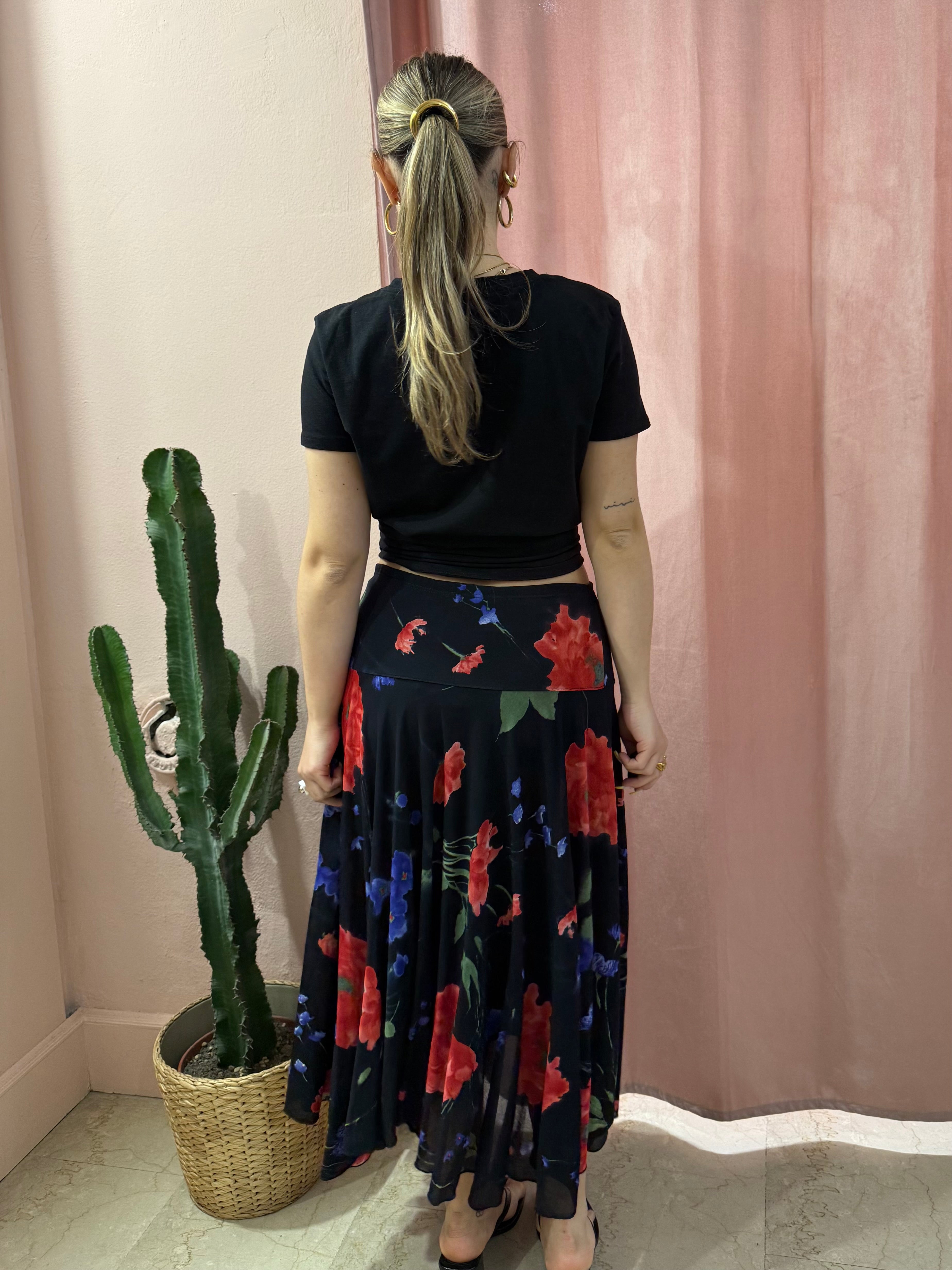 Gonna svasata fantasia papaveri