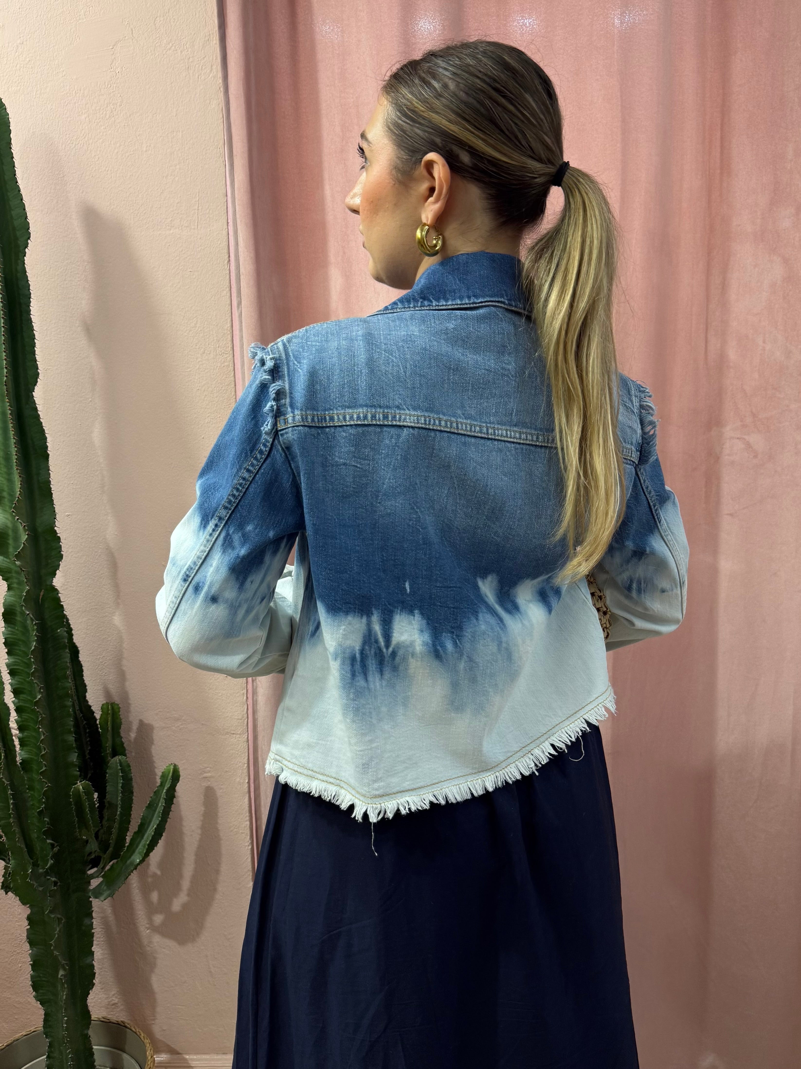 Giacca in denim Max&co con fiore