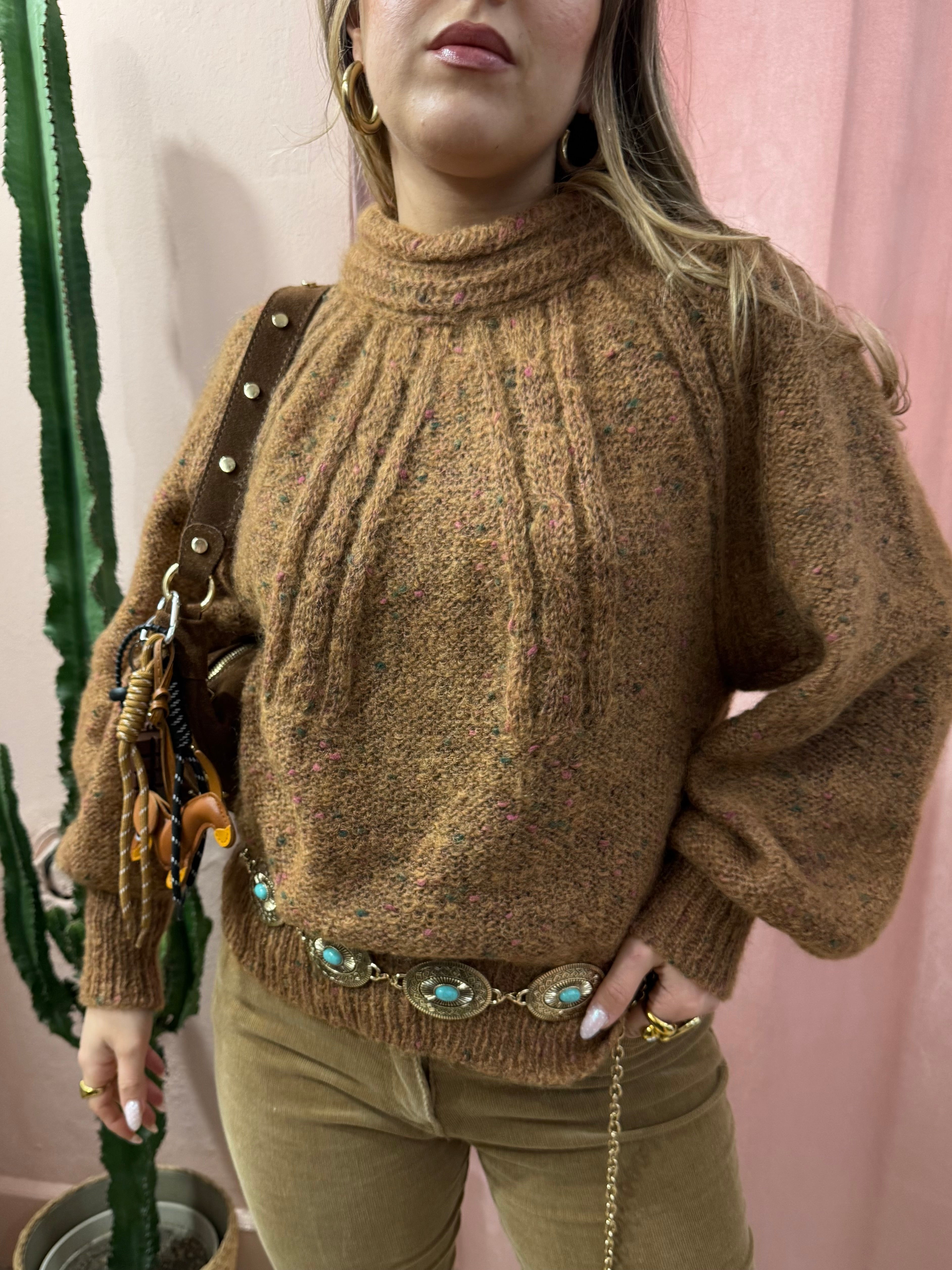 Maglione mélange misto seta