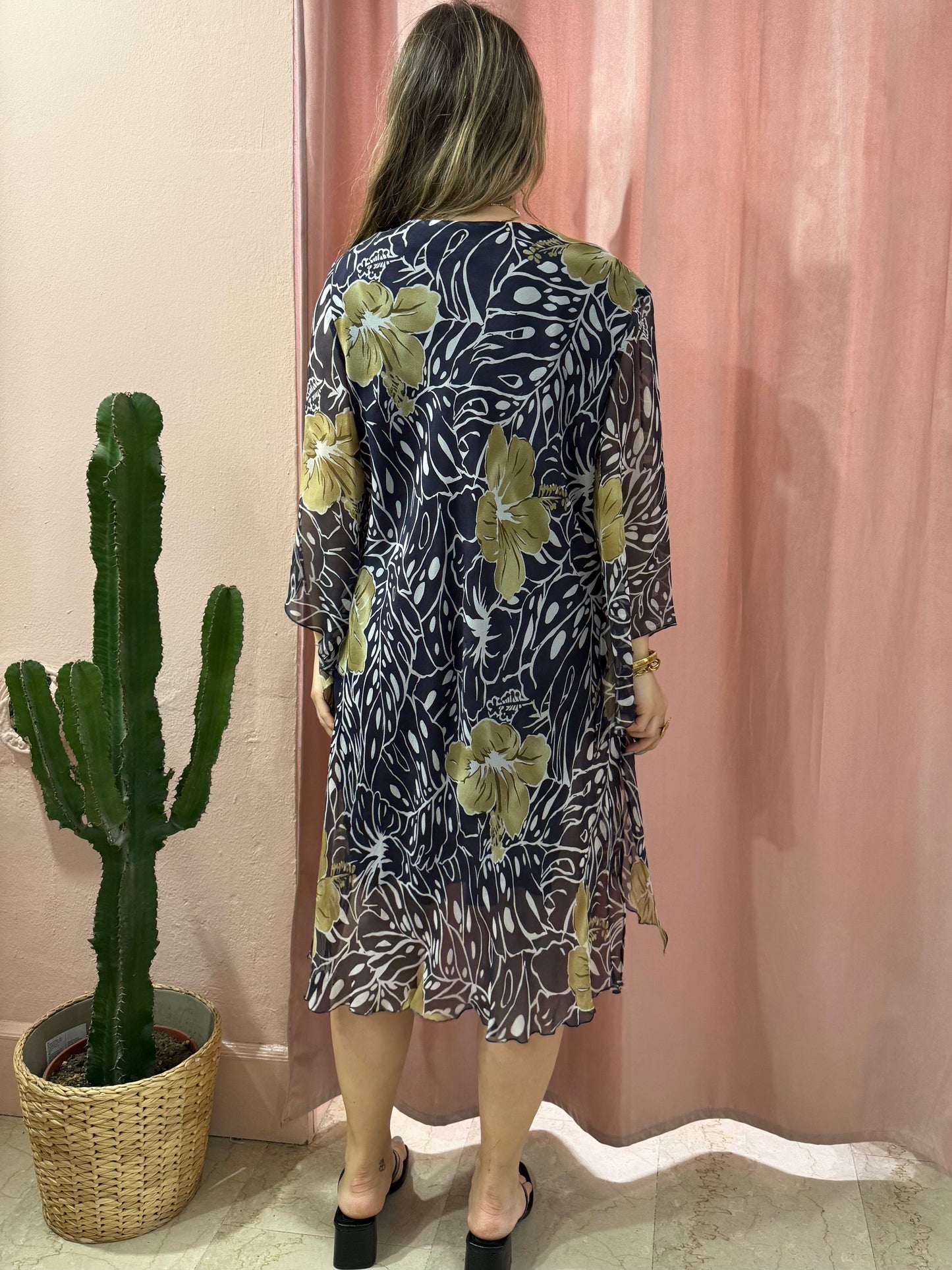 Vestito morbido in fantasia embroidered