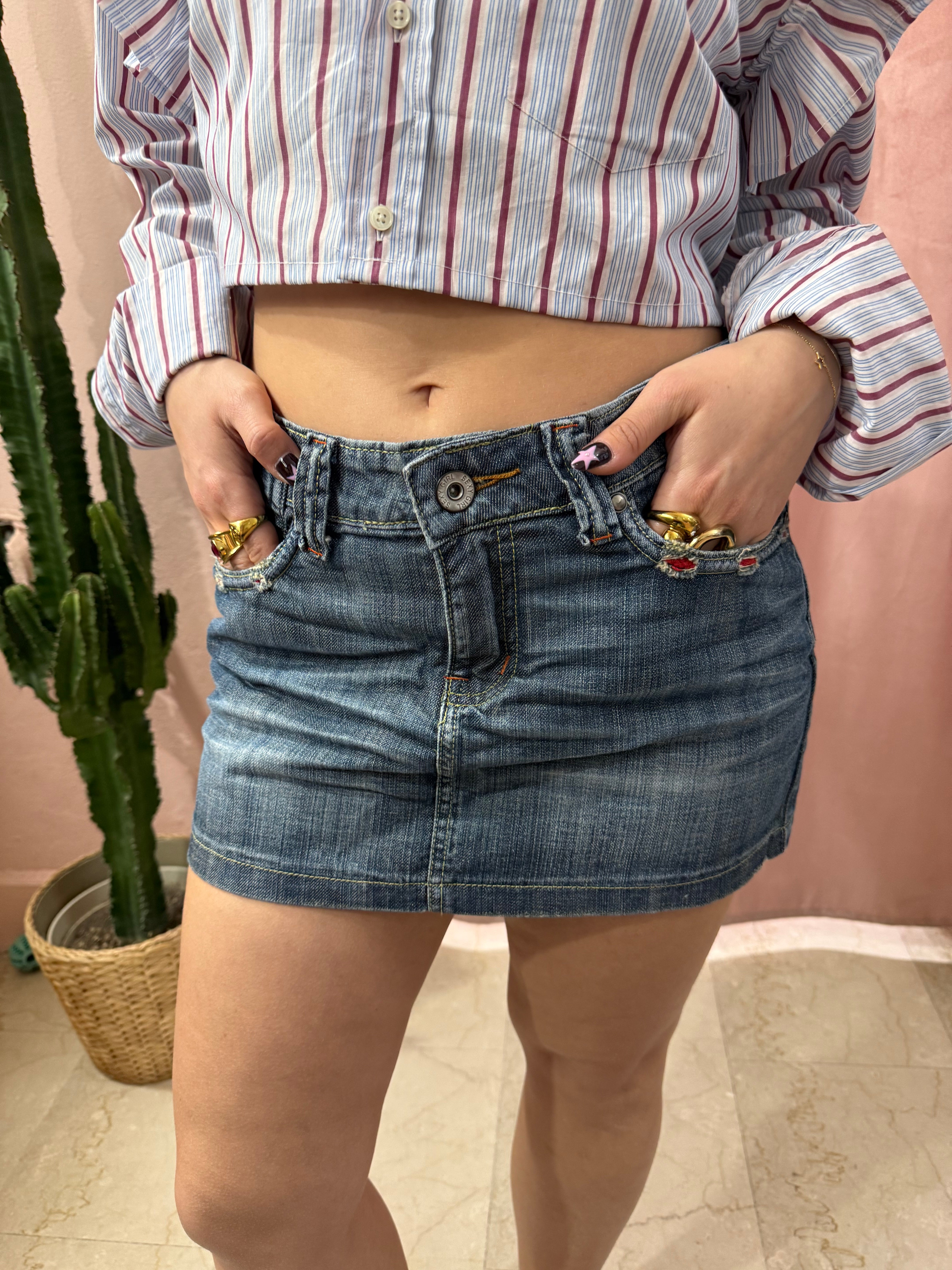 Minigonna in denim