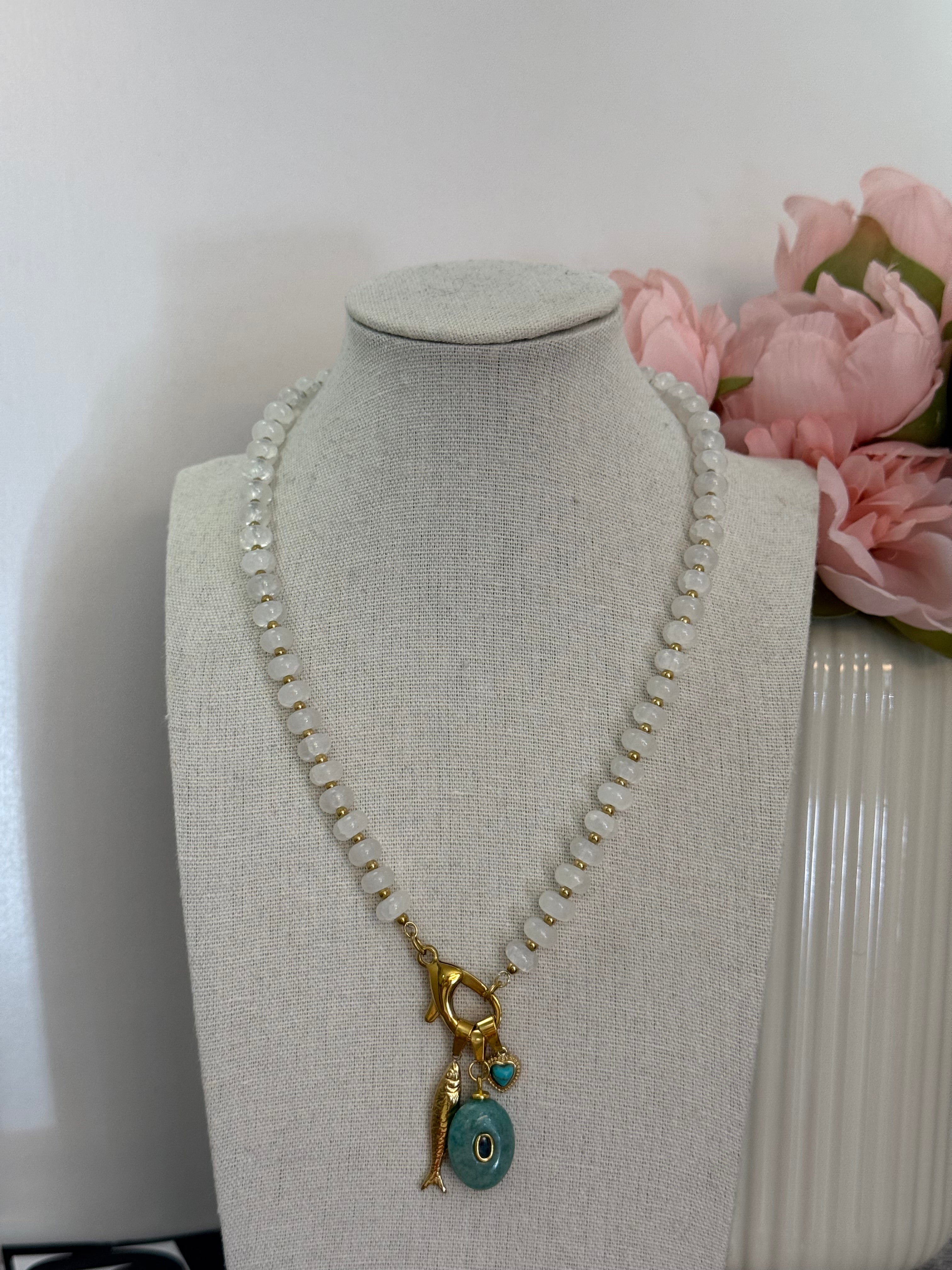 Collana perle multi charm| più colori