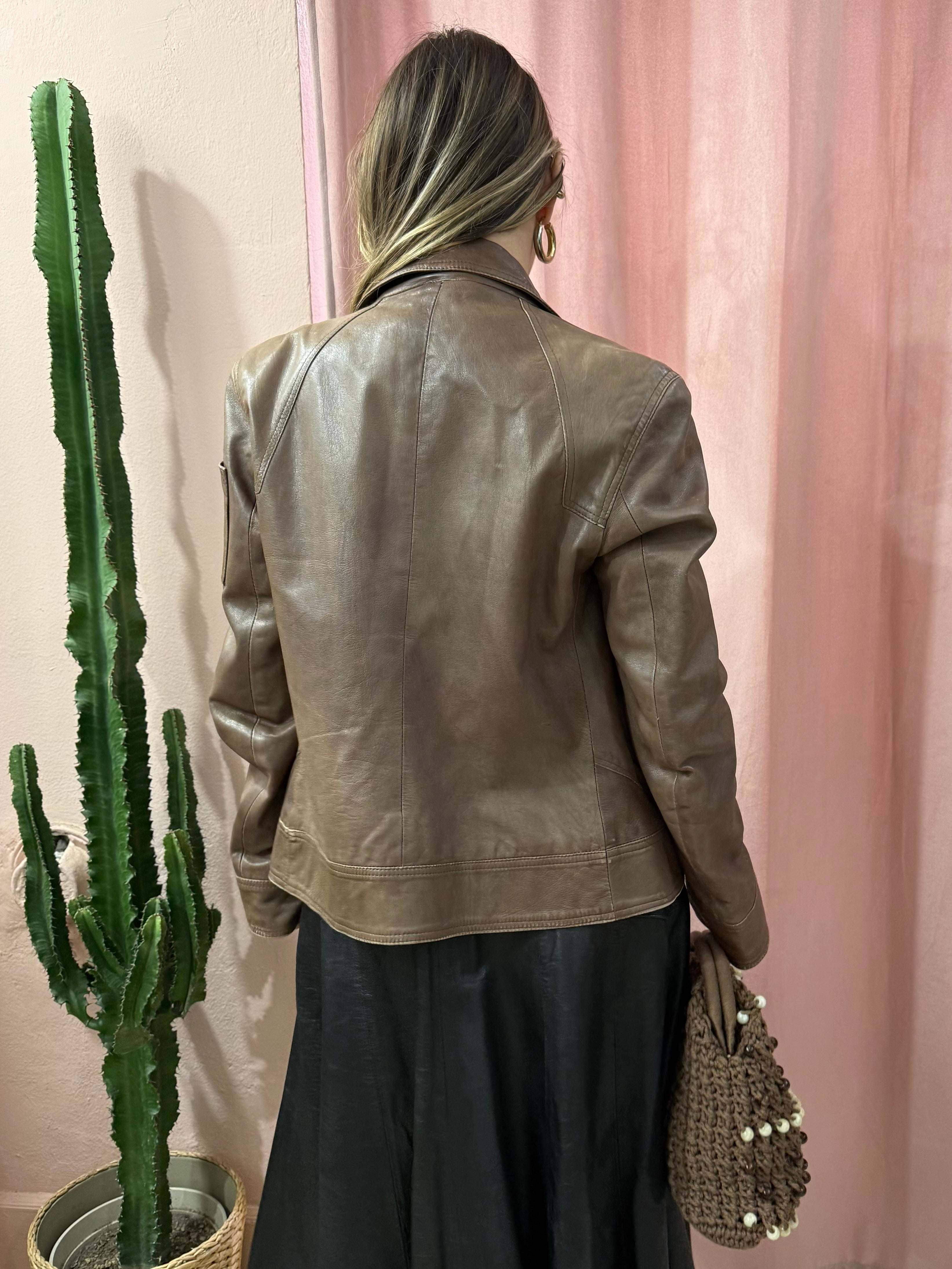 Giacca in vera pelle 00s