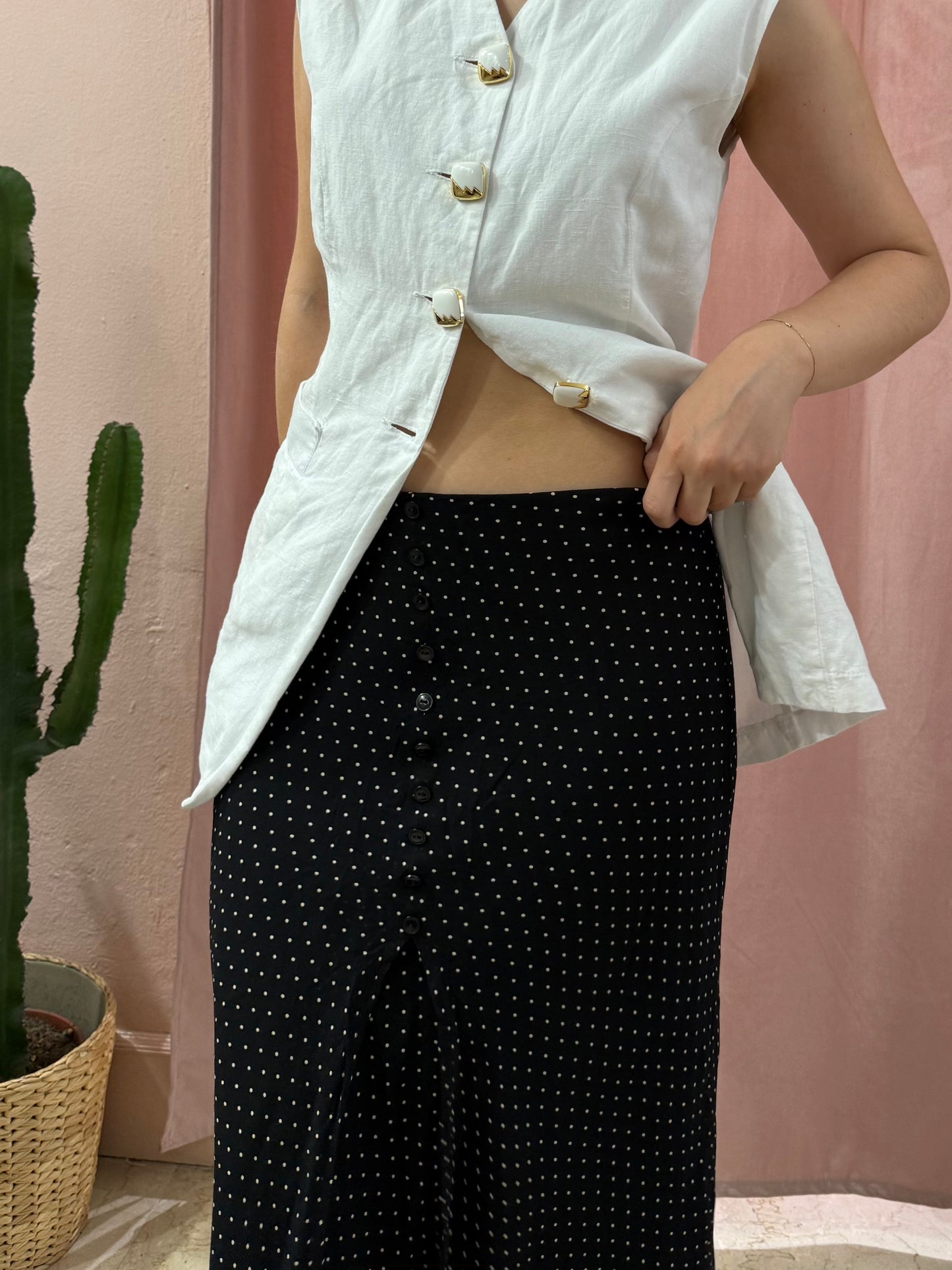 Gonna midi a pois
