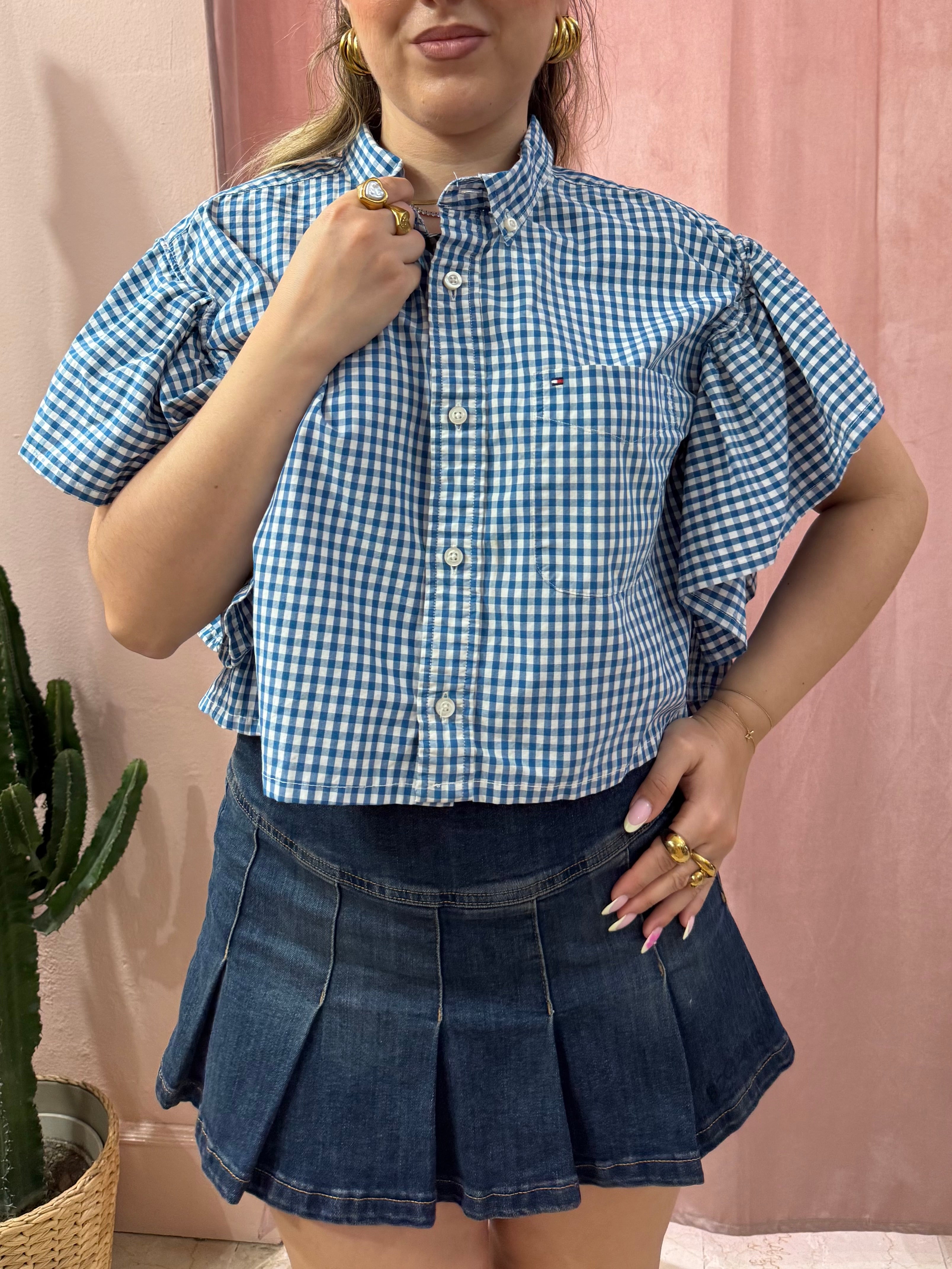 Camicia Tommy hilfiger upcycling vichy