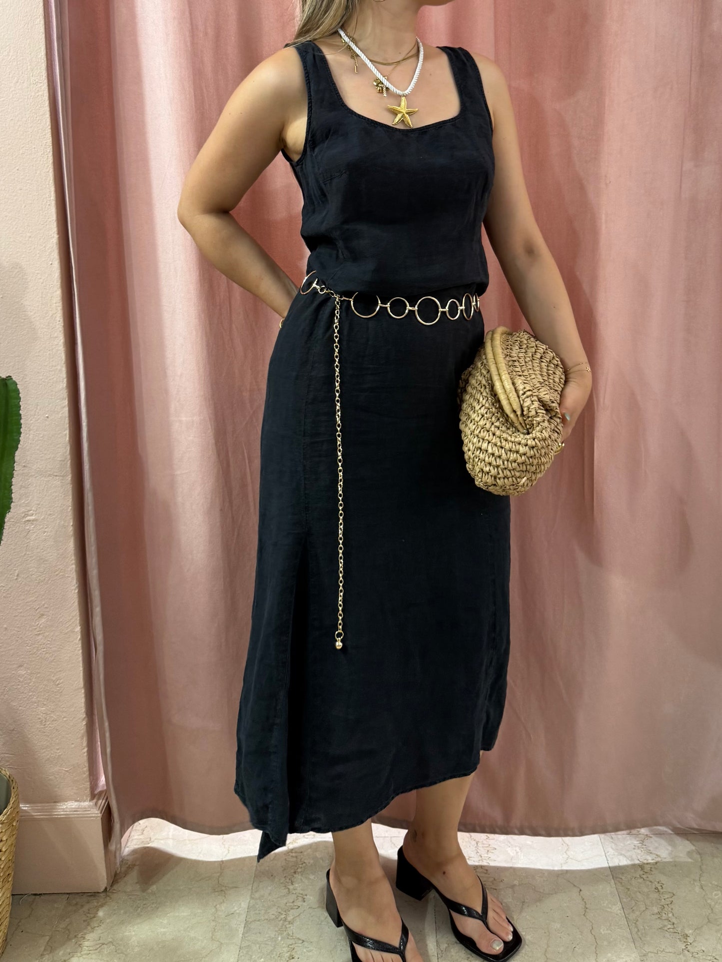 Vestito in lino Max&co. nero