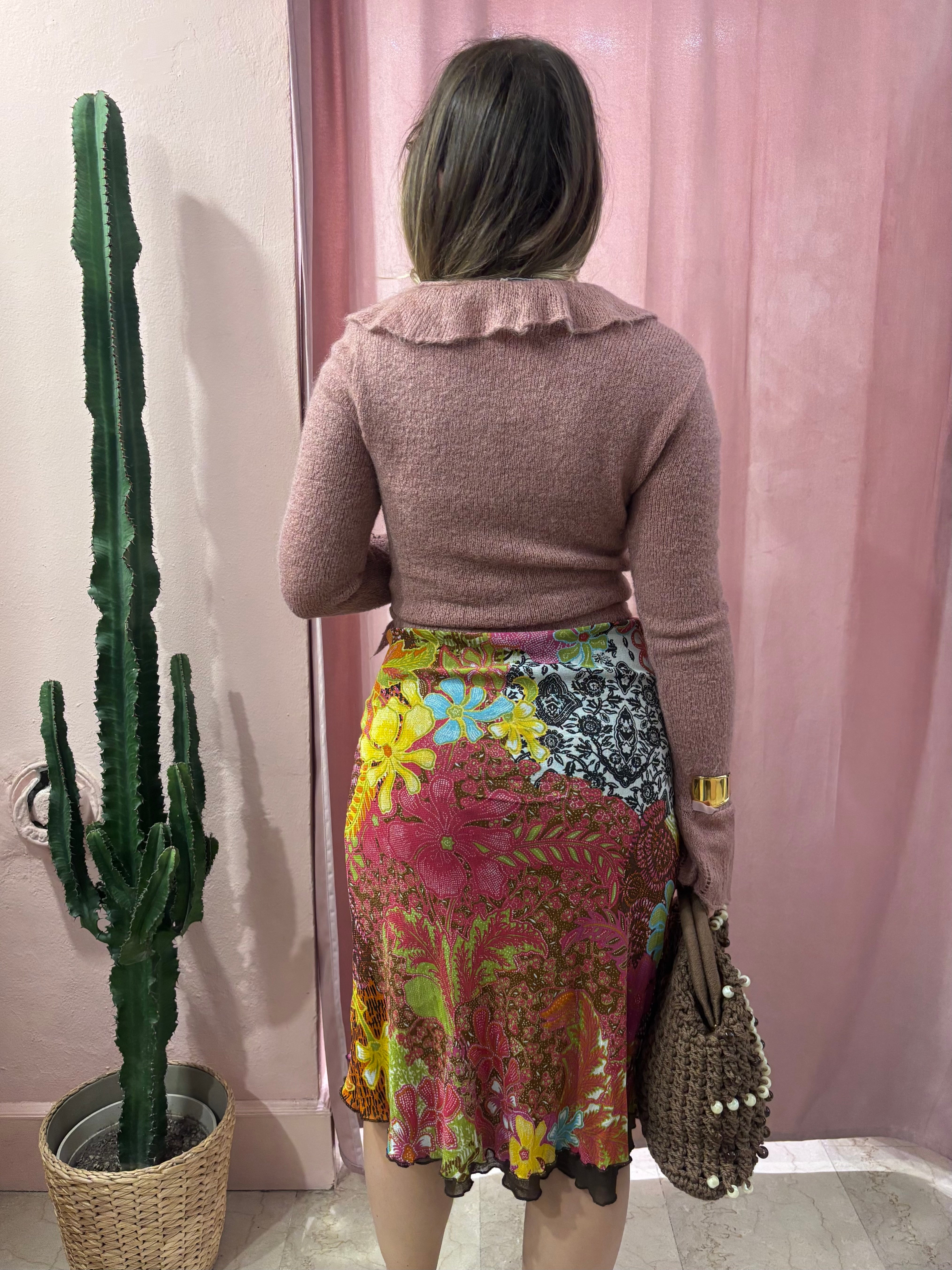 Cardigan 00s rosa antico