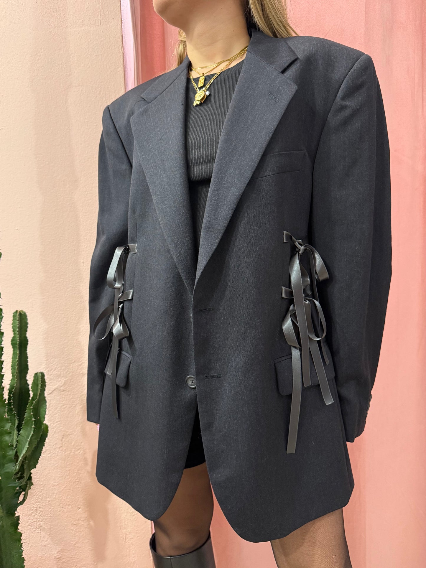 Blazer upcycling fiocchi antracite