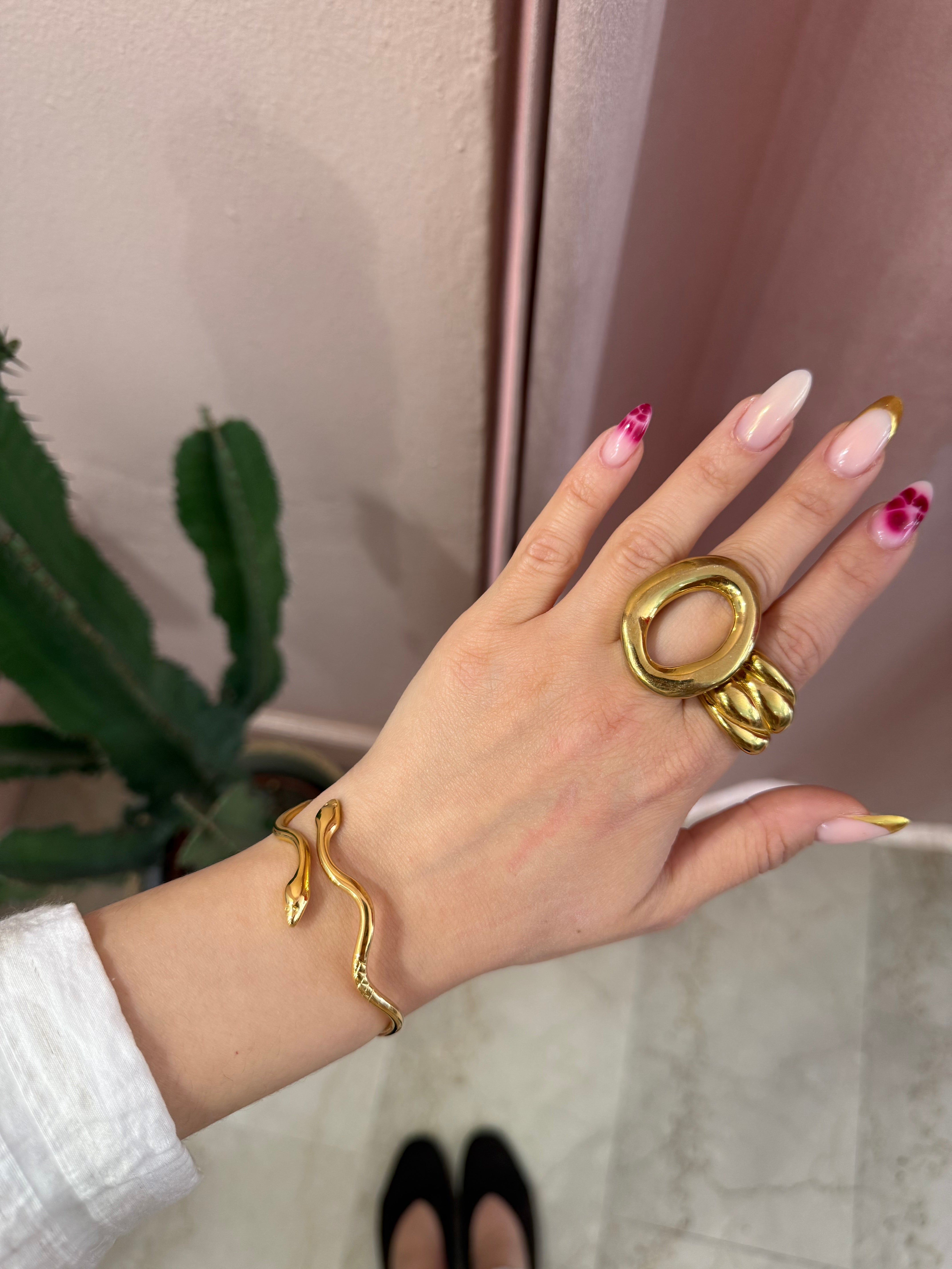 Bracciale snake gold/ silver