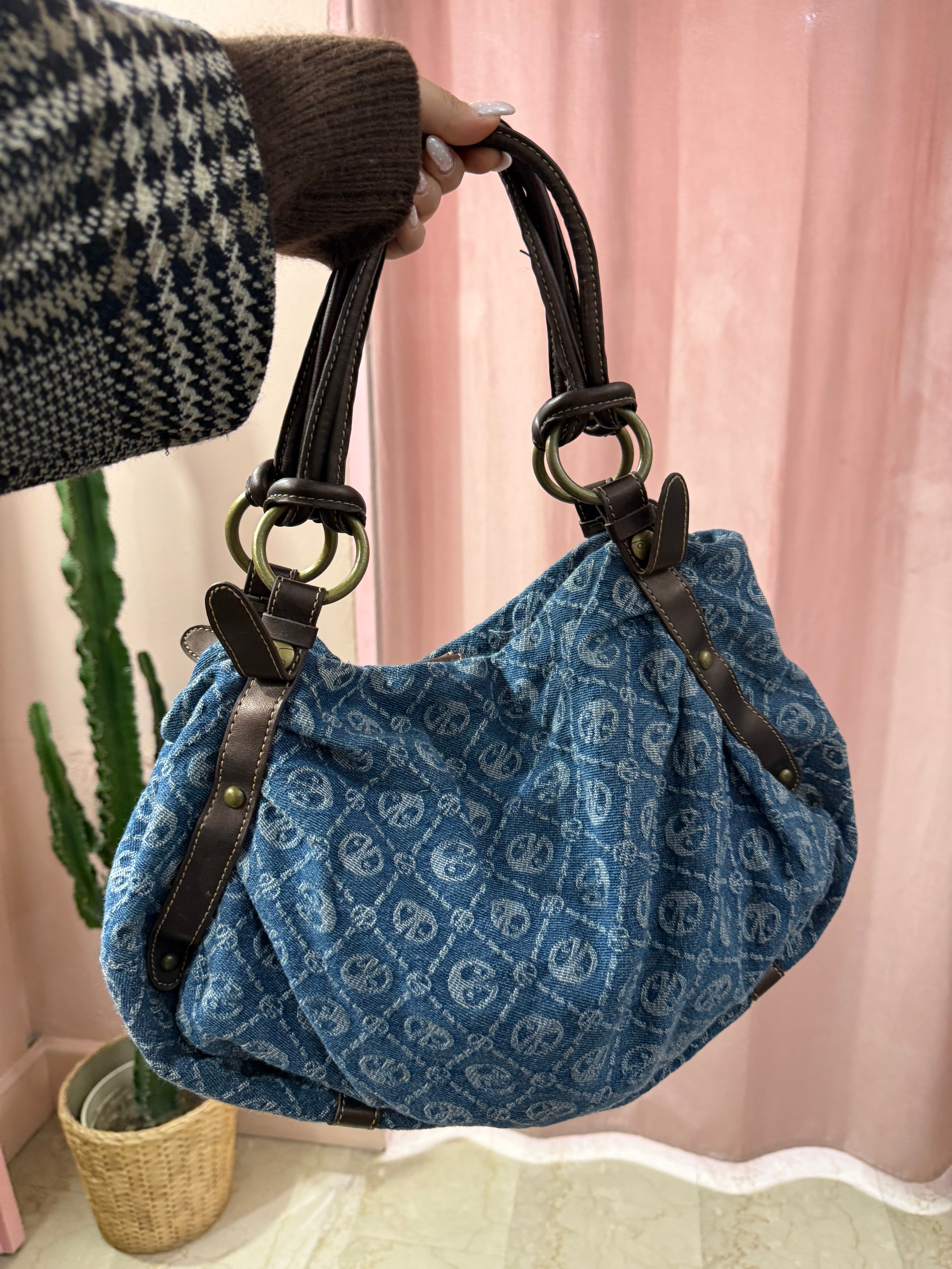 Borsa Coccinelle in denim anni 2000